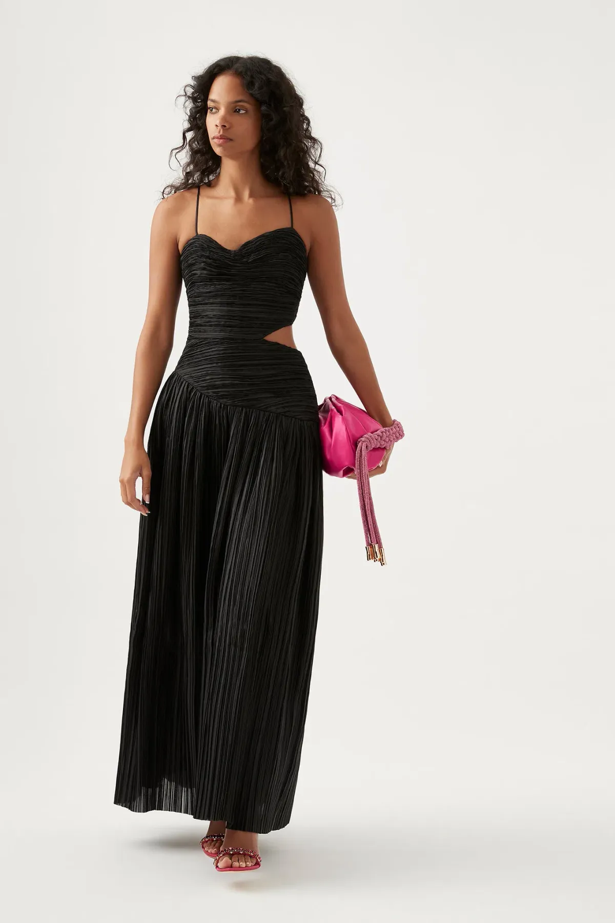 Aje Laurier Wave Maxi Dress Black Size 6 - Image 1