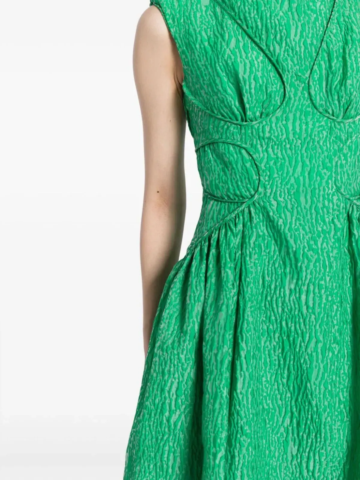 Rachel Gilbert Celia Midi Dress in Apple Green Size 2 / AU 10 - Image 4