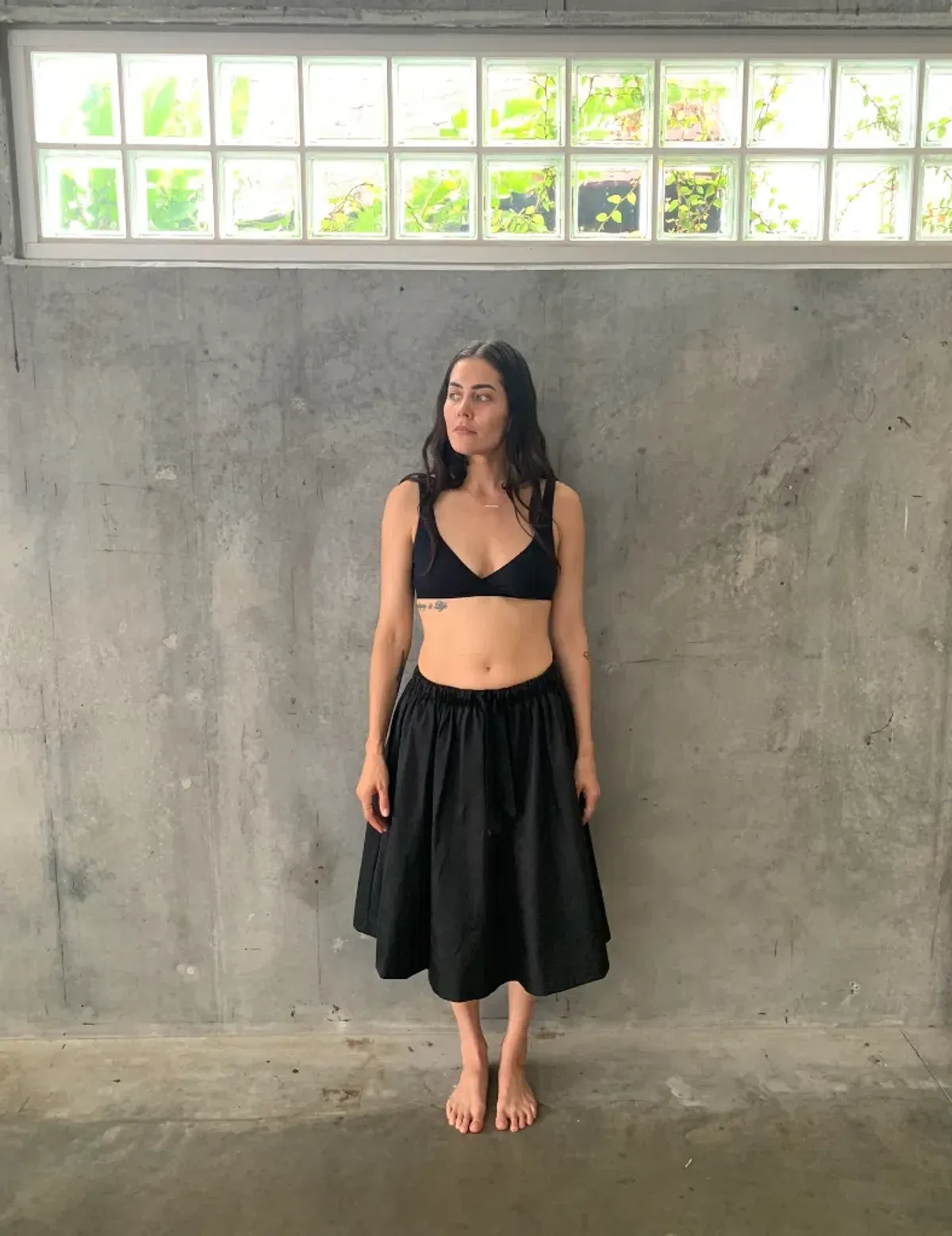 Prada Cocktail Evening Midi Skirt Black Size 10 - Image 4