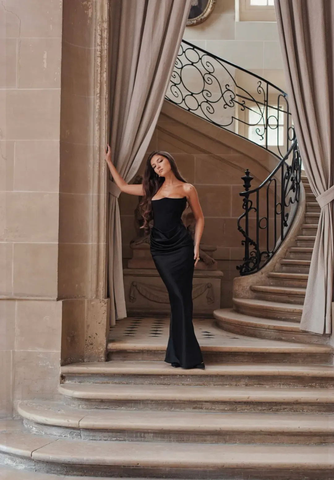 House of CB Persephone Strapless Corset Dress Black Size XS / AU 6 for rent on The Volte - main image