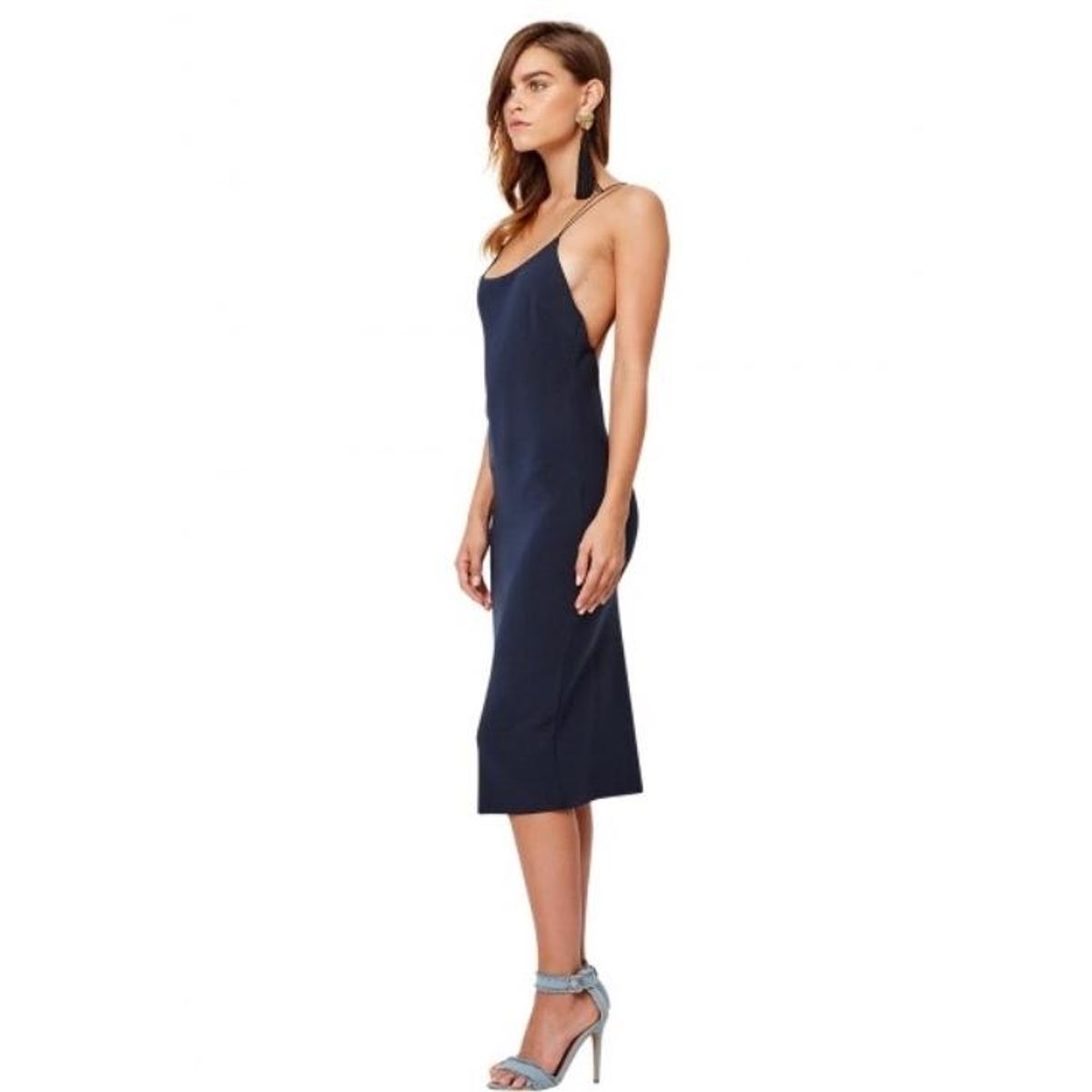 Florence Midi Dress - navy - Image 2