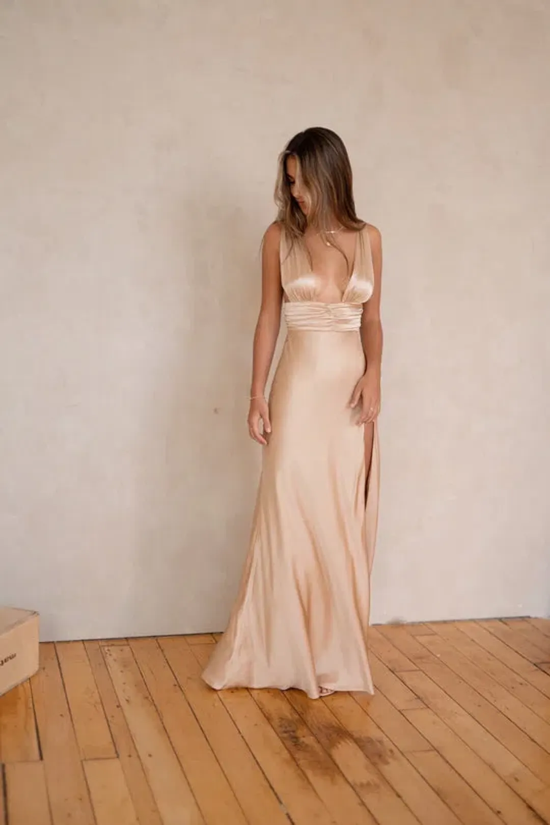 Two Bodies Kasey Dress Champagne Size S/ AU 6 for rent on The Volte - main image