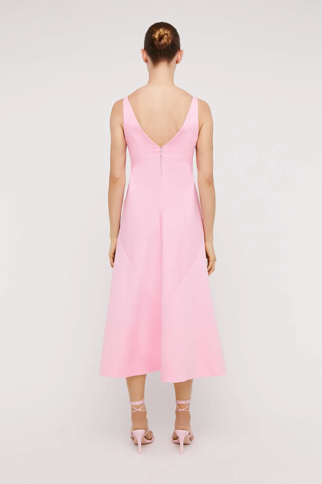 Scanlan Theodore Italian Cotton Dress Pink Size 6 for rent on The Volte - main image