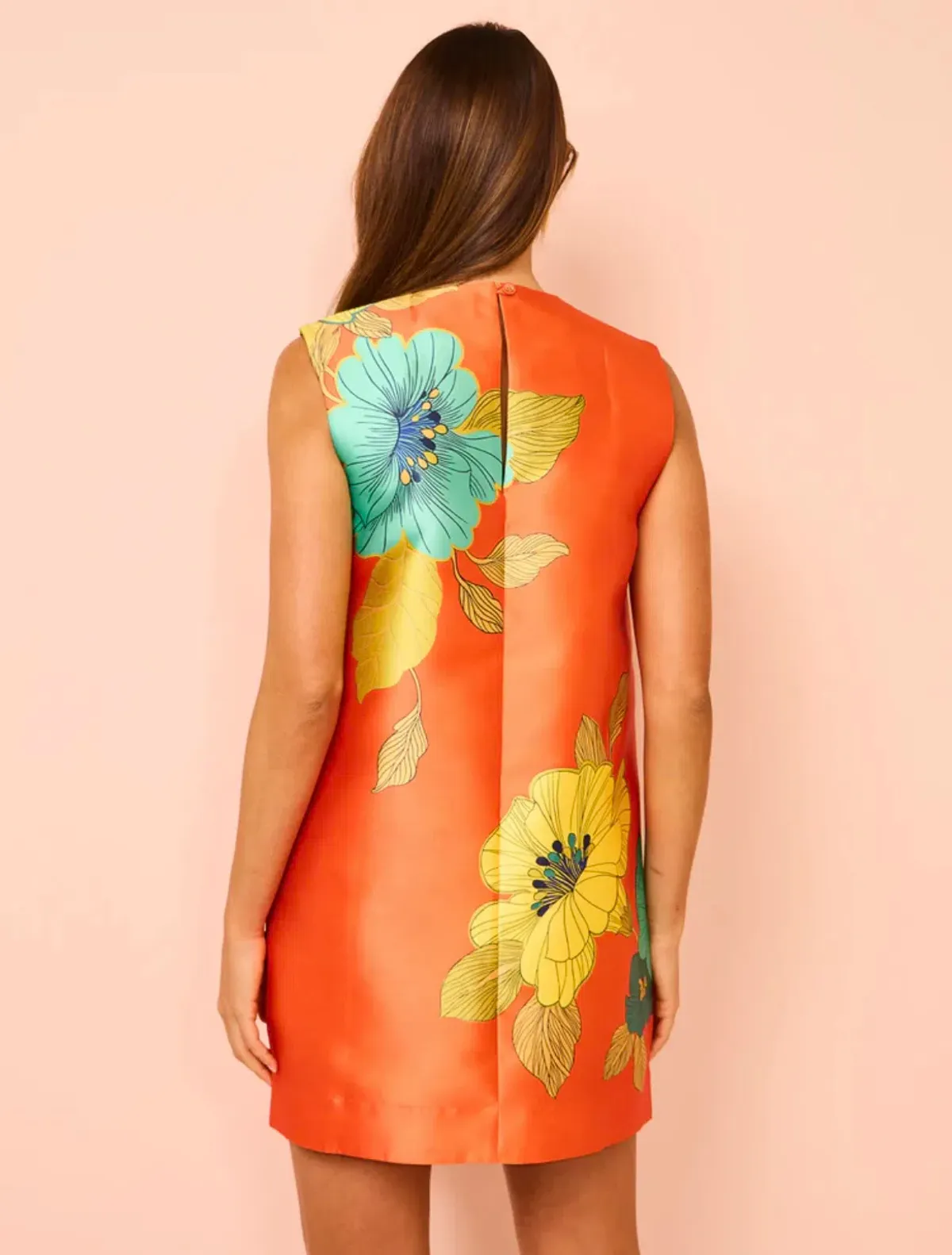 Alemais Piato Mini Dress Orange Size 10 - Image 2