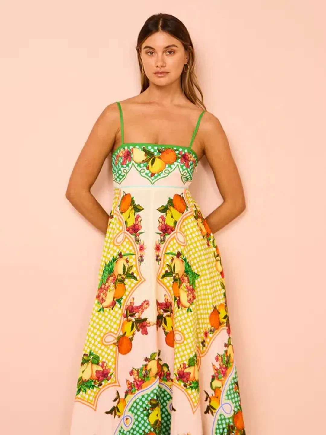 Alemais Lemonis Sundress In Multi Size 14 for rent on The Volte - main image