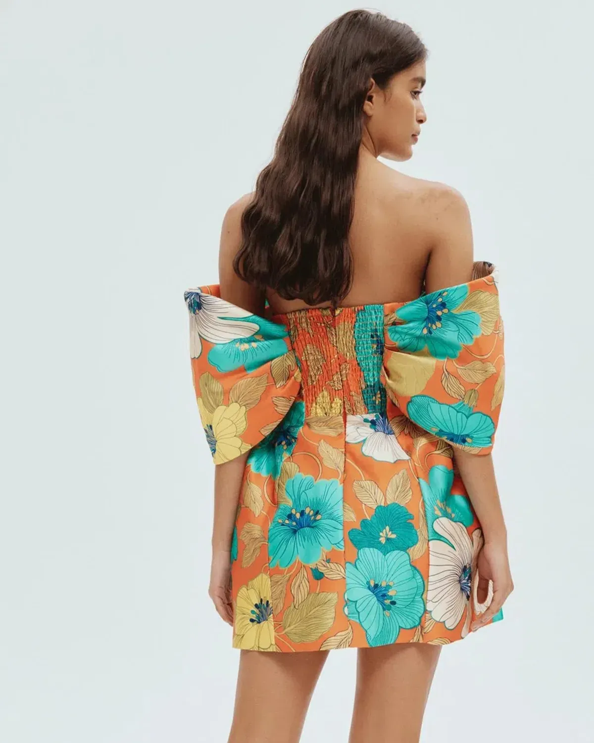 Alemais Piato Sculpt Mini Dress Floral Size 10 - Image 3