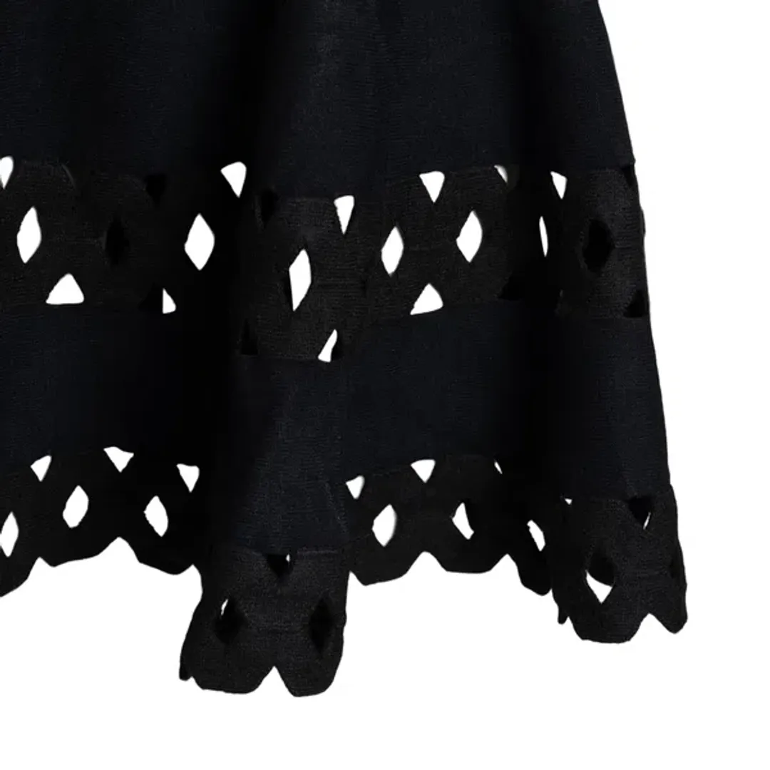 Emporio Armani  Madonna Cutout A Line Dress Black Size IT 40 / AU 12 for rent on The Volte - main image