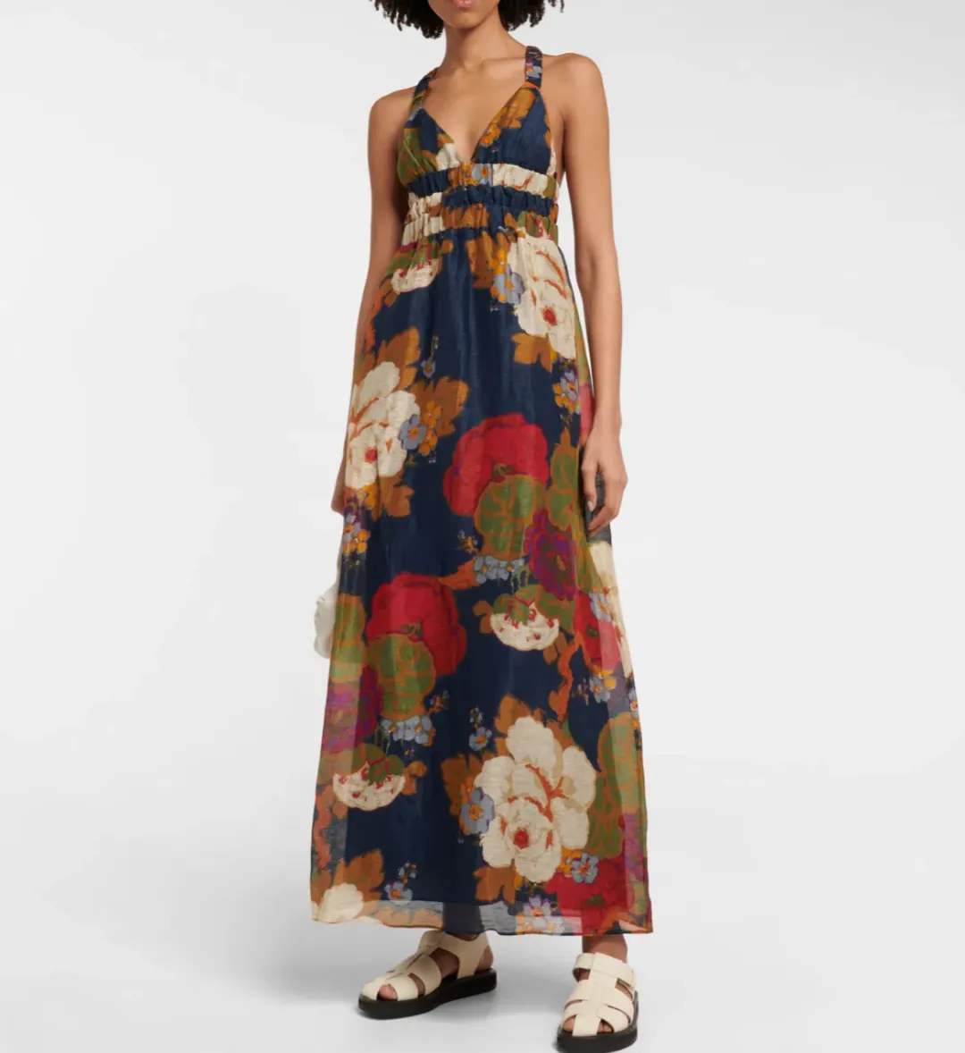 Sir The Label Bonita V Neck Dress Garcia Floral Print Size 1 / AU 8 for rent on The Volte - main image