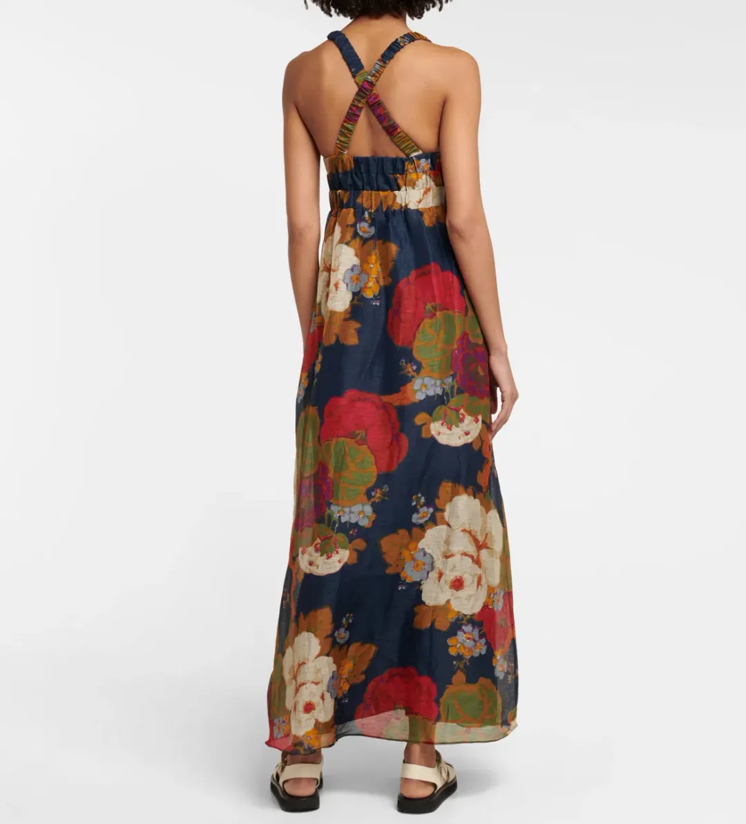 Sir The Label Bonita V Neck Dress Garcia Floral Print Size 1 / AU 8 for rent on The Volte - main image