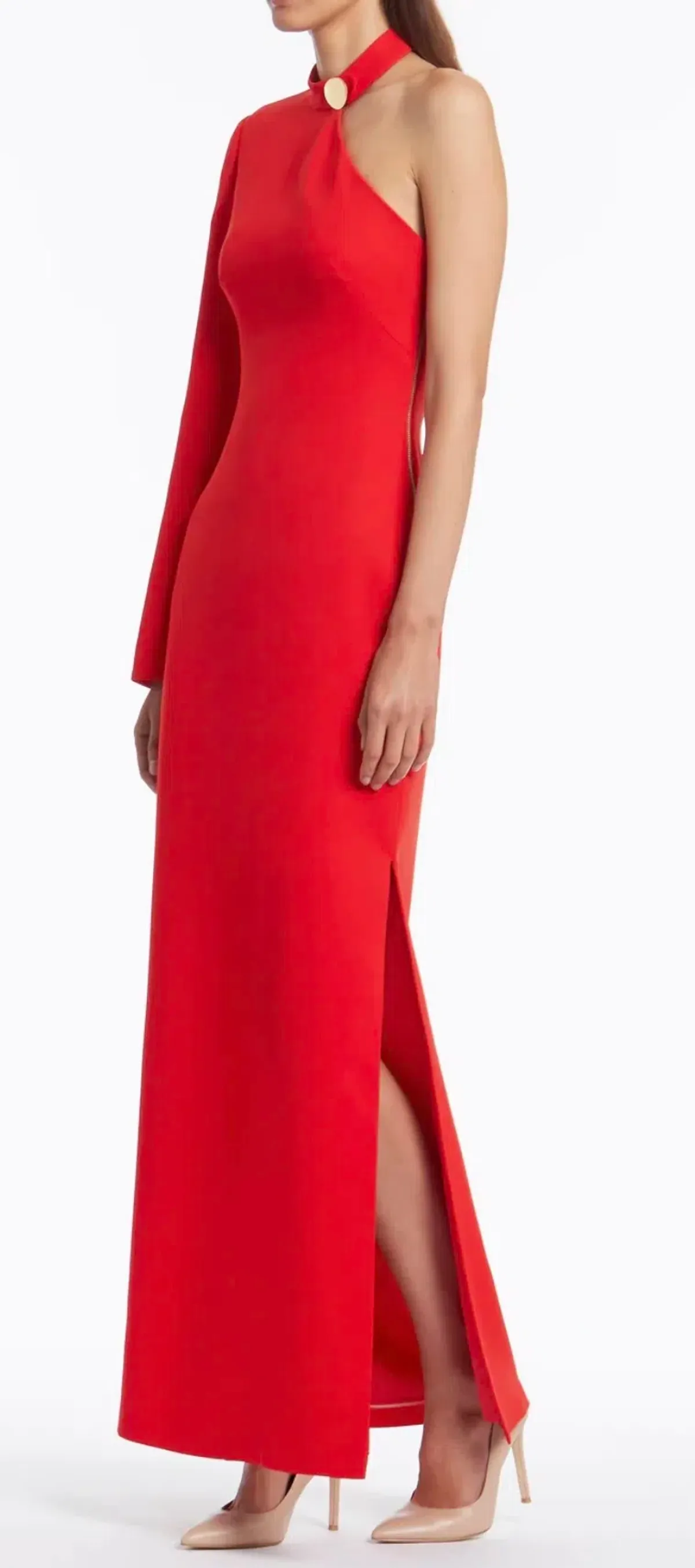 Carla Zampatti Hollywood Gown Red Size 8 - Image 2
