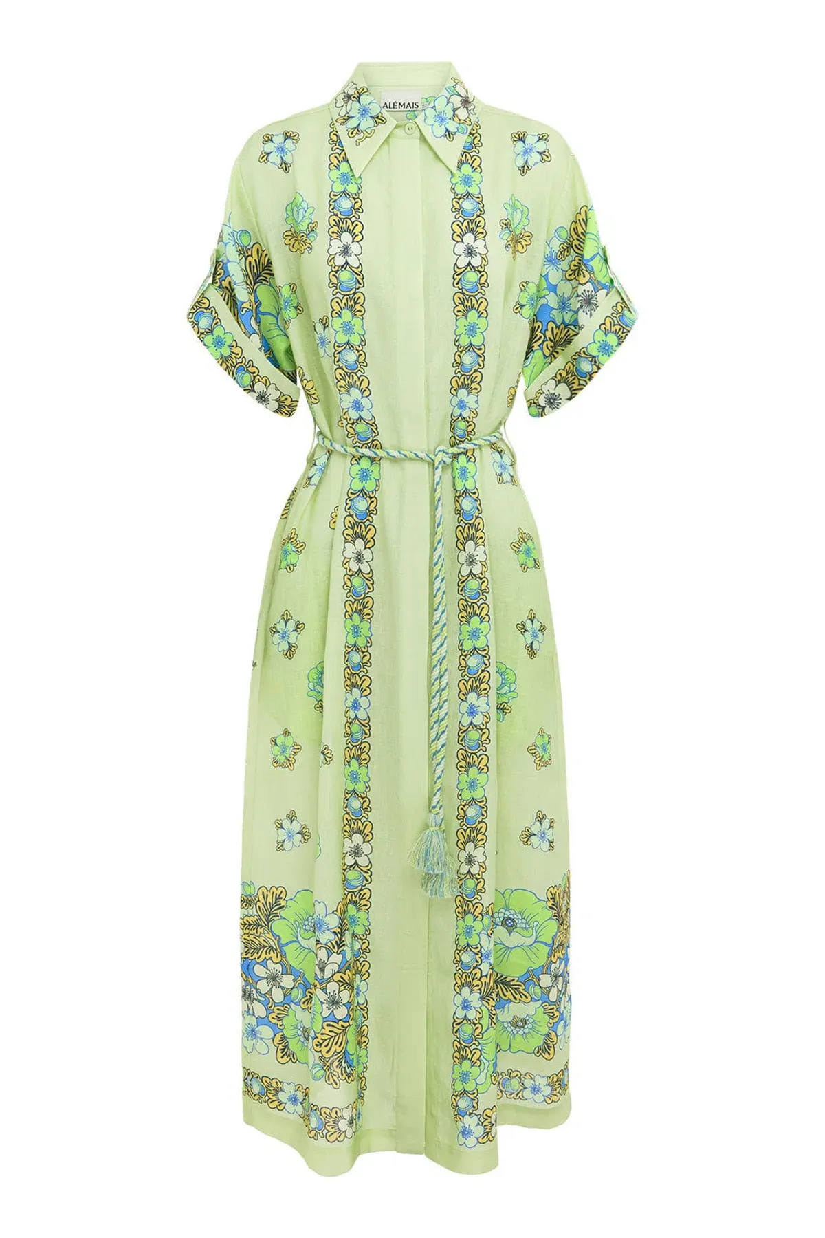 Alemais Velma Shirtdress Green Size 12  - Image 4