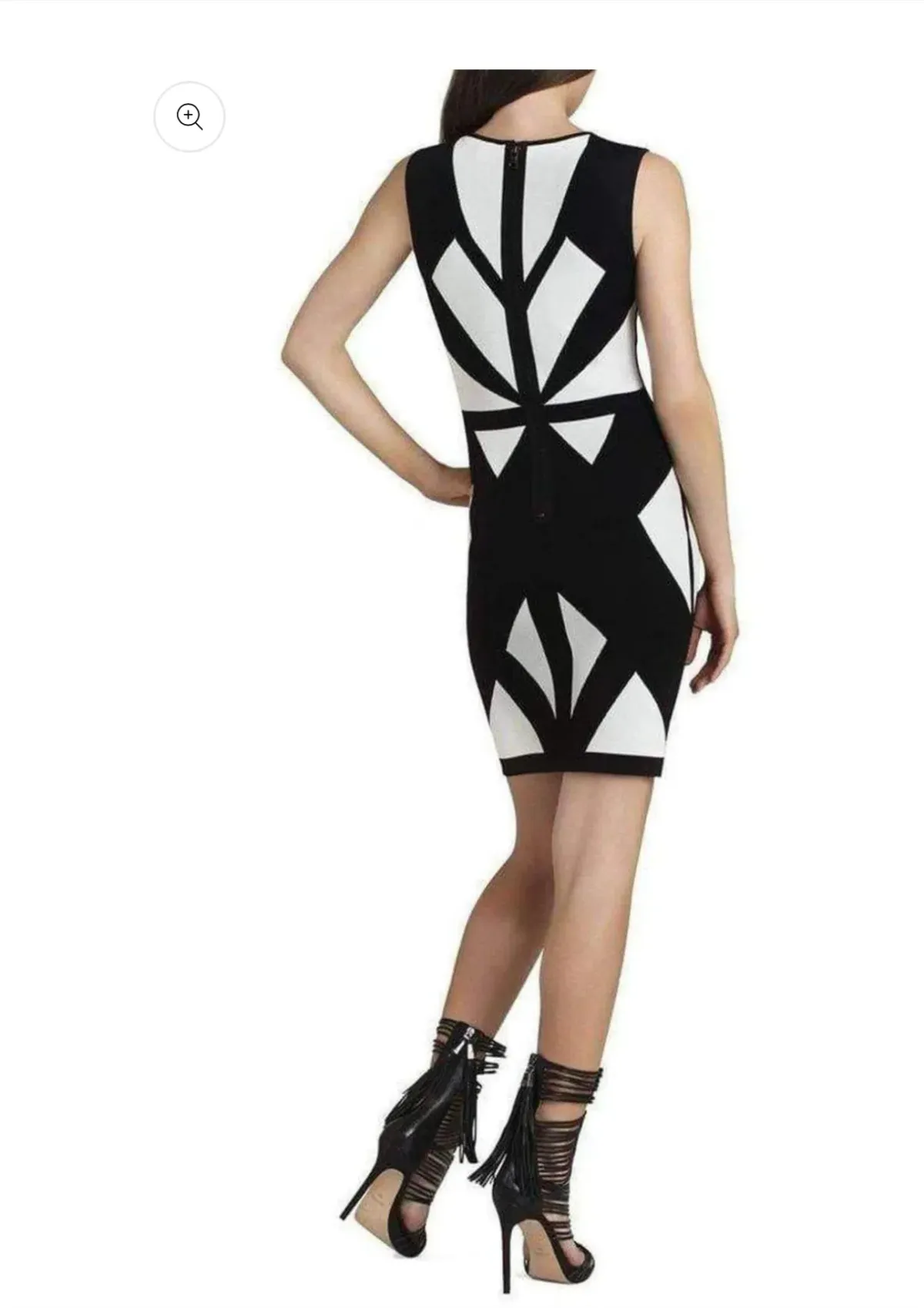 BCBGMaxAzria Bodycon Dress Multi Size 12 - Image 3