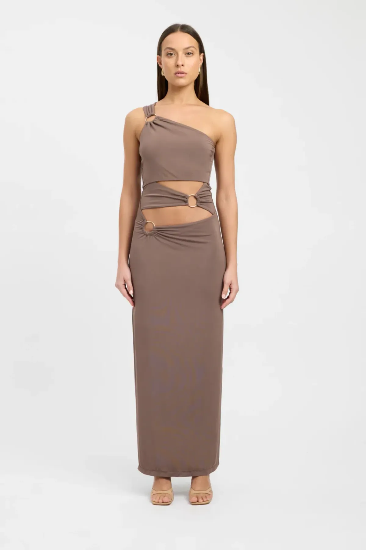Kookai Sam Maxi Dress in Walnut Size 34 / XS / AU 6 - Image 1