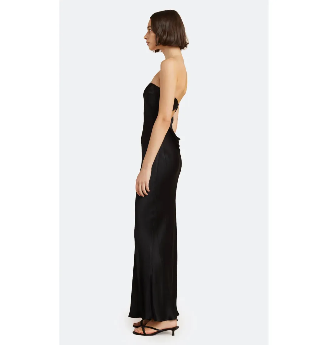 Bec & Bridge Moon Dance Strapless Dress in Black Size AU 6 for rent on The Volte - main image