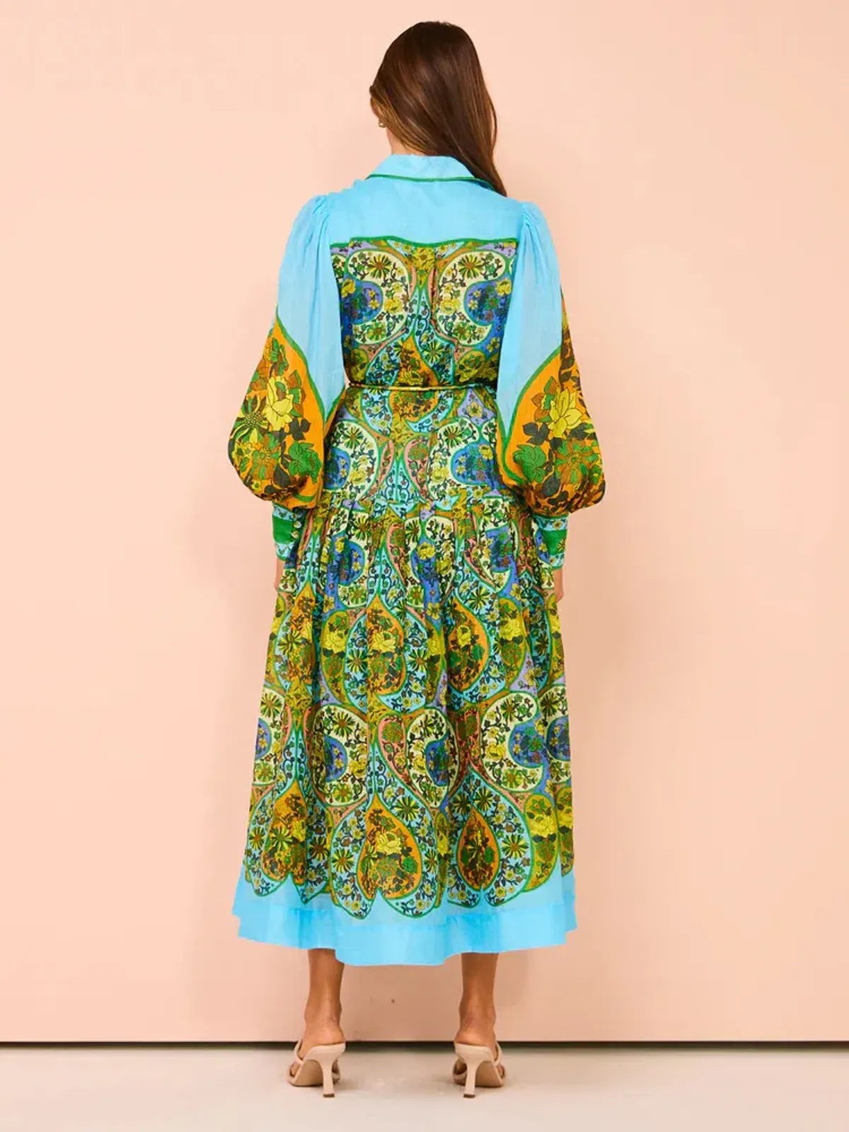 Alemais Sofie Shirtdress In Multi Size AU 12 - Image 4