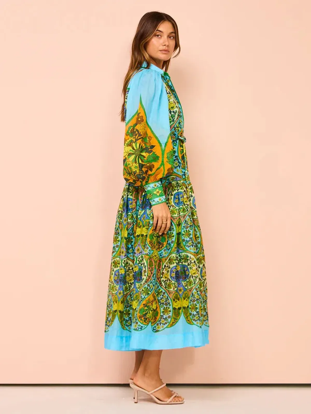 Alemais Sofie Shirtdress In Multi Size AU 12 - Image 3