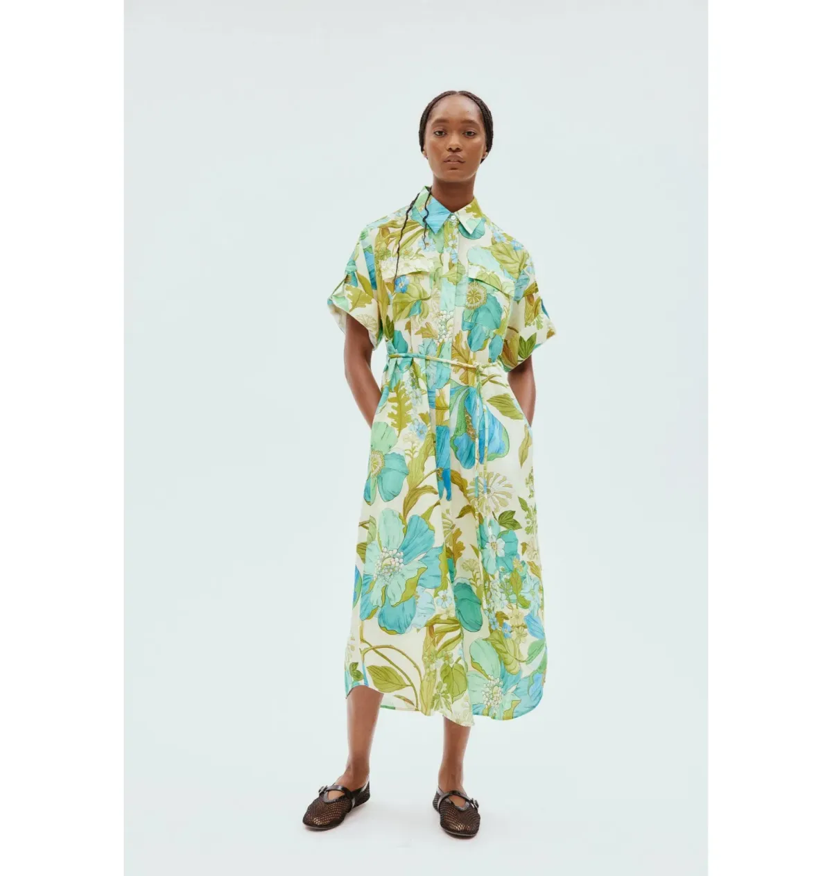 Alemais Janis Shirtdress in Print Size AU 8 - Image 1