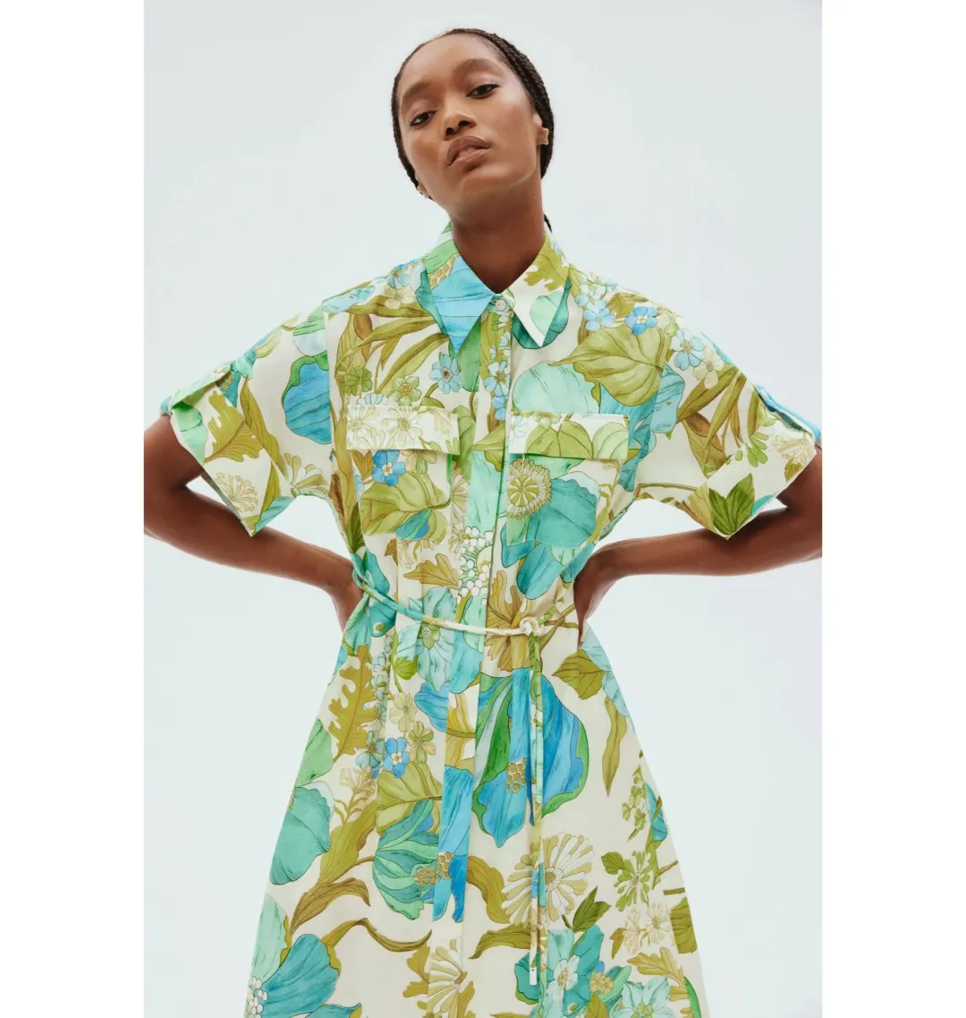 Alemais Janis Shirtdress in Print Size AU 8 for rent on The Volte - main image