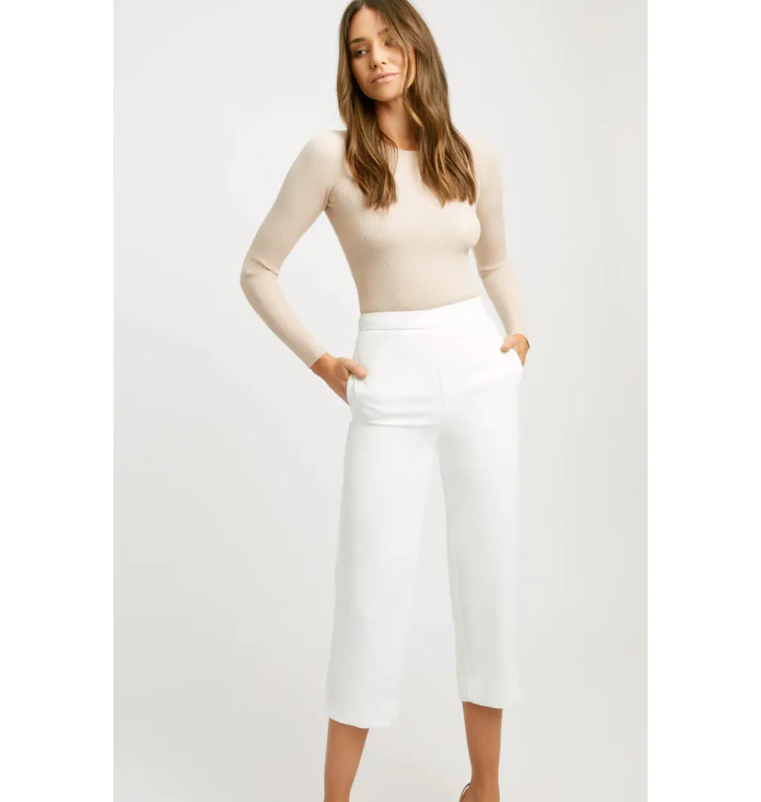 Kookai Oyster Pant White Size AU 12 for rent on The Volte - main image