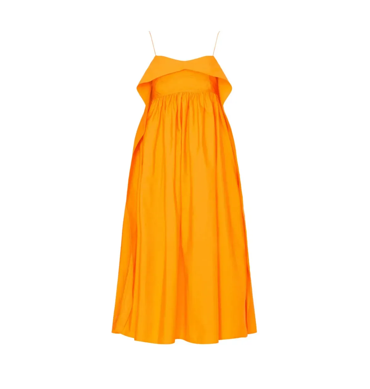 Cecilie Bahnsen Susa Midi Dress Orange Size AU 8  - Image 5