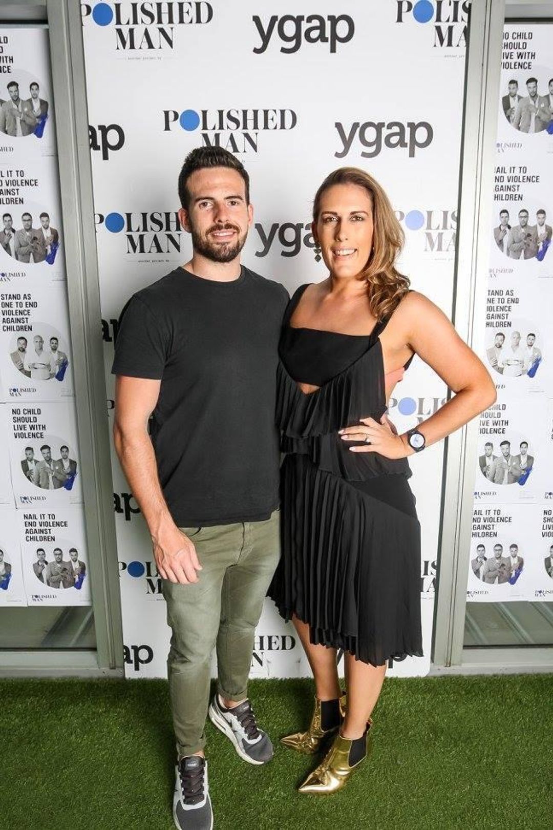 DION LEE -  "Broken Pinafore" Dress in Black with Pink strap (back) for rent on The Volte - main image