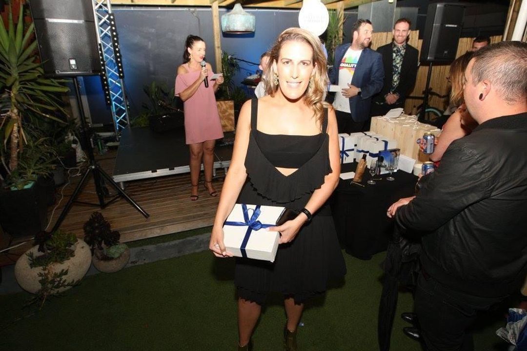 DION LEE -  "Broken Pinafore" Dress in Black with Pink strap (back) for rent on The Volte - main image