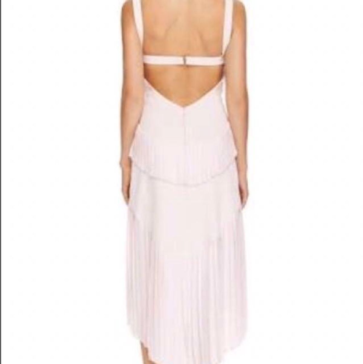 DION LEE -  "Broken Pinafore" Dress in Black with Pink strap (back) - Image 3