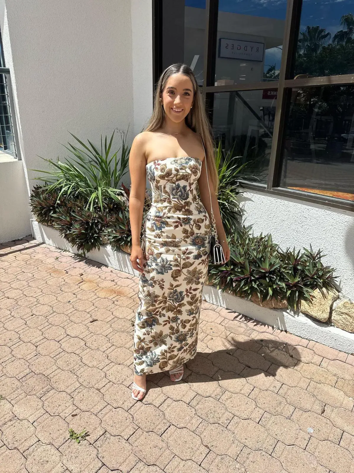 Sir the Label Eleanora Column Midi Dress Viola Floral Print Size 6 - Image 3