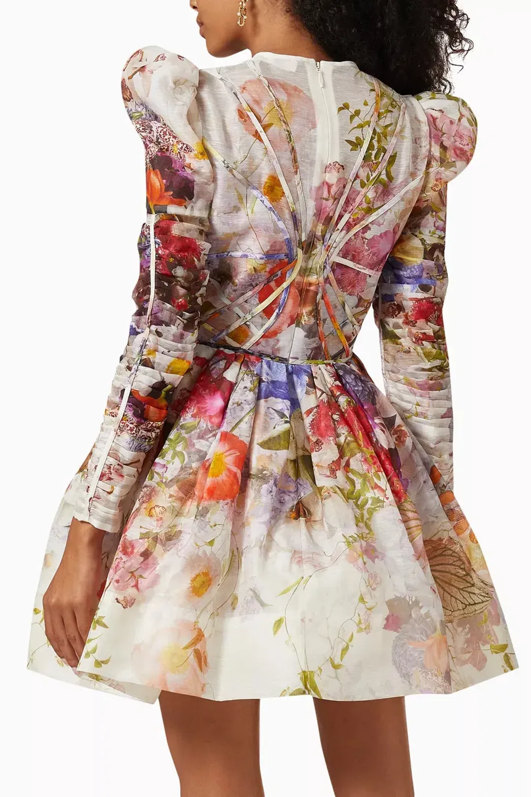 Zimmermann Prima Panelled Mini Dress Multi Floral Size 3 (AU 12-14) for rent on The Volte - main image