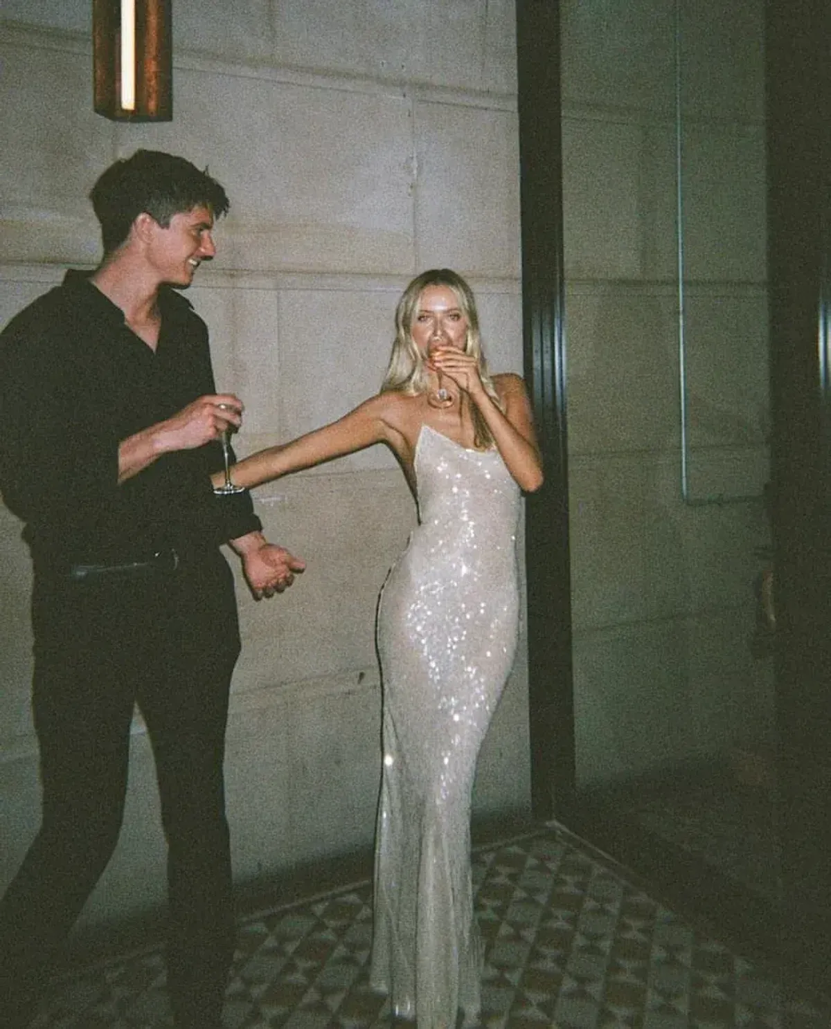 Rat & Boa Olympia Sequin Dress Ivory Size 6 - Image 5