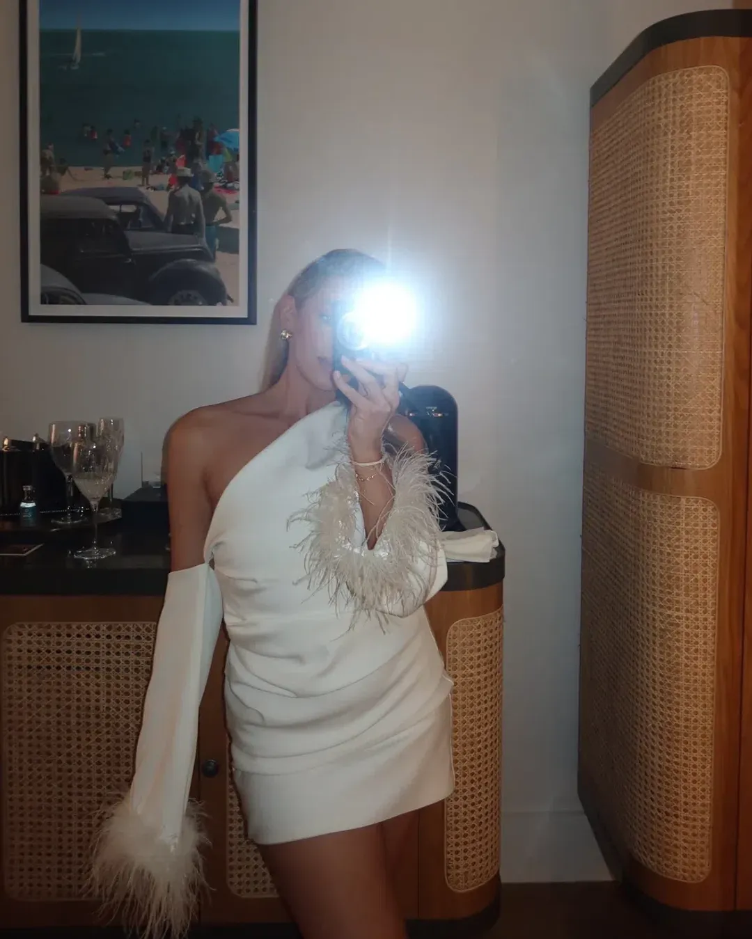 Bianca & Bridget Dezi Mini Dress White Size 10 for rent on The Volte - main image