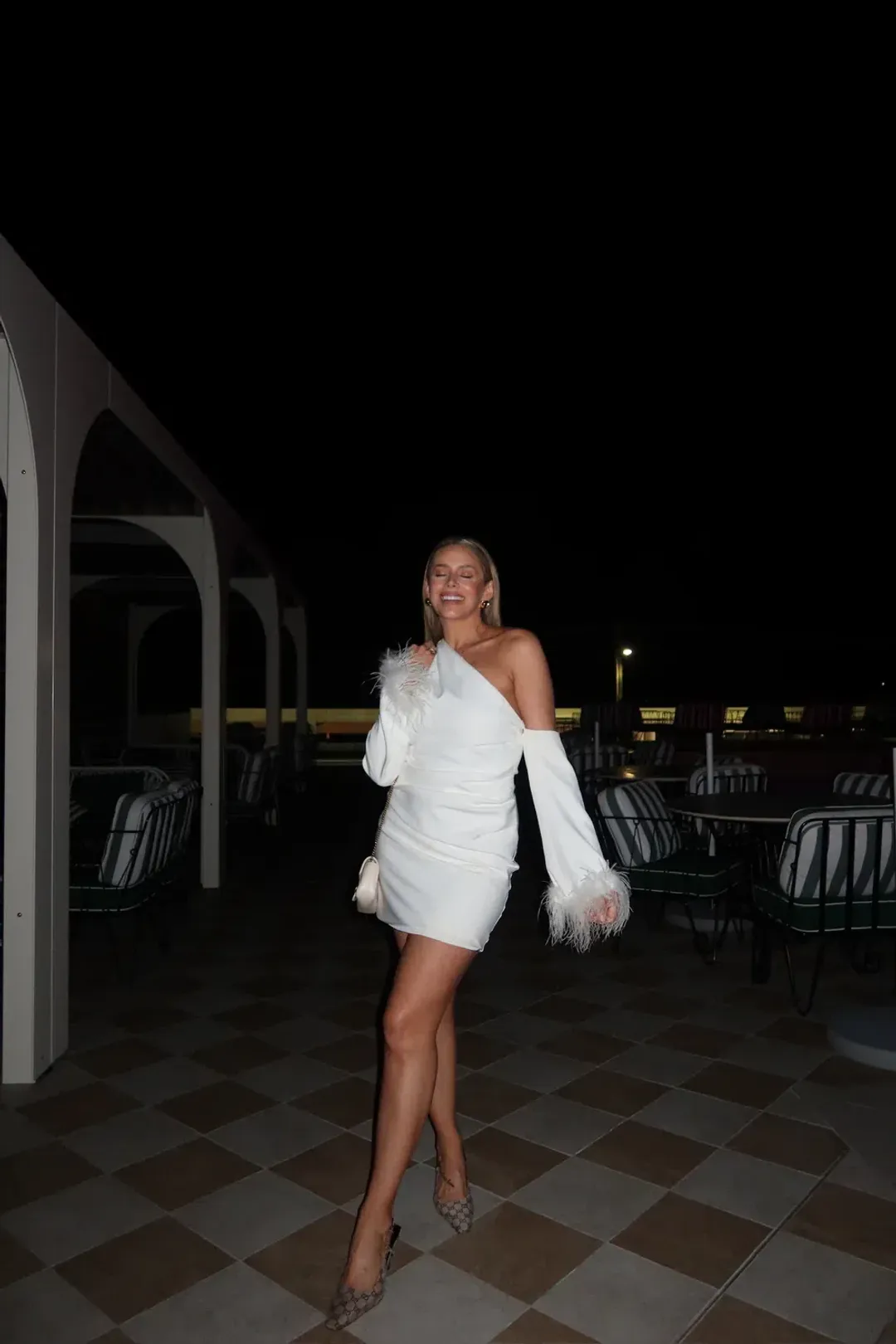 Bianca & Bridget Dezi Mini Dress White Size 8 for rent on The Volte - main image