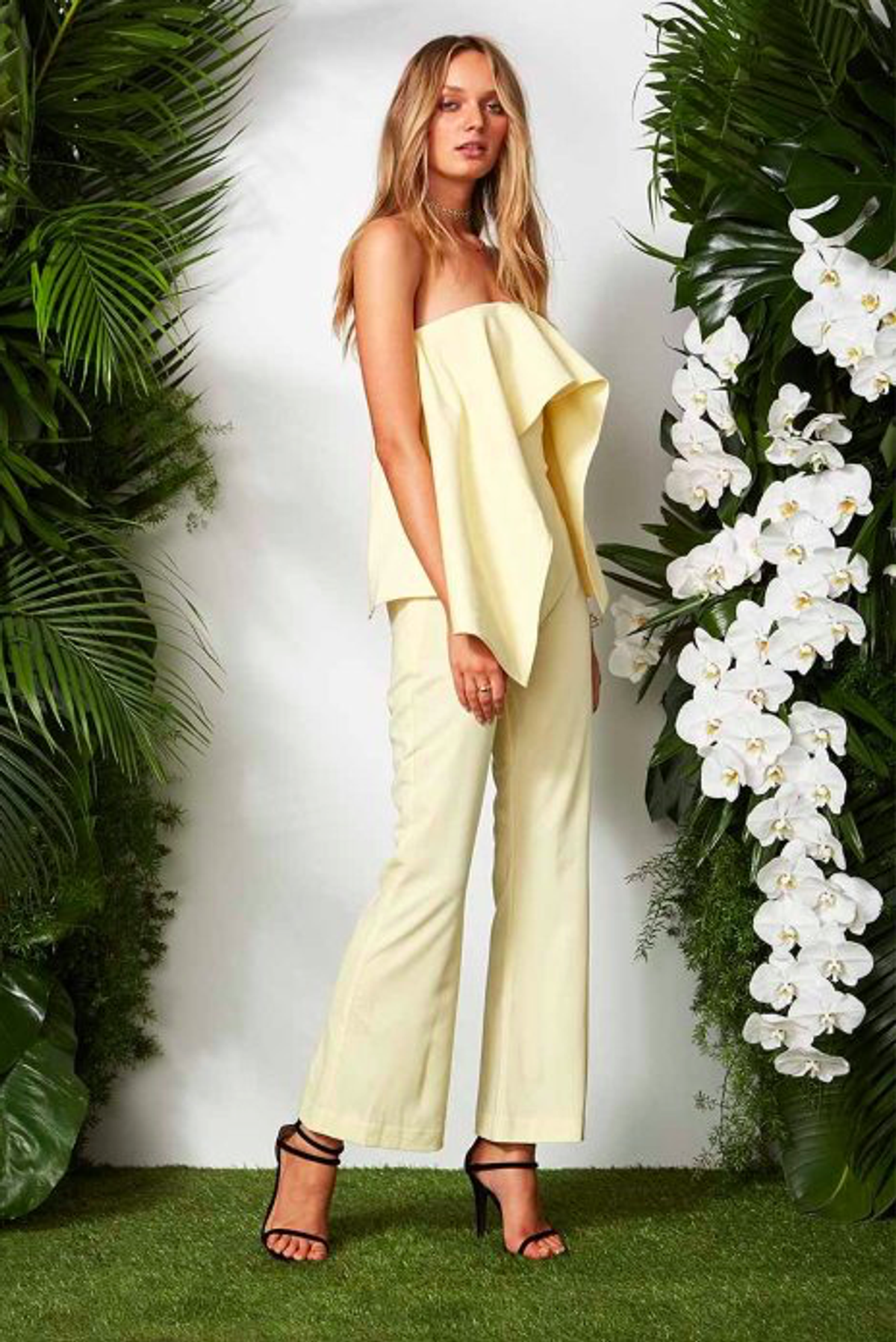 Maurie and Eve Francois Jumpsuit Yellow Size 10 - Image 2