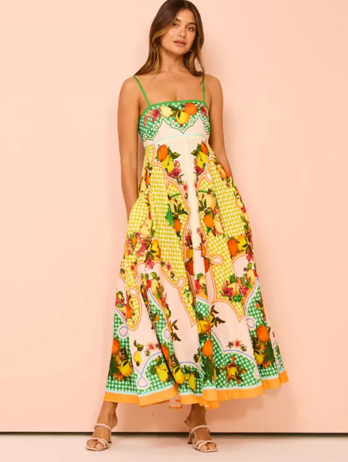 Alemais Lemonis Sundress Multi Print Size 8 - Image 2