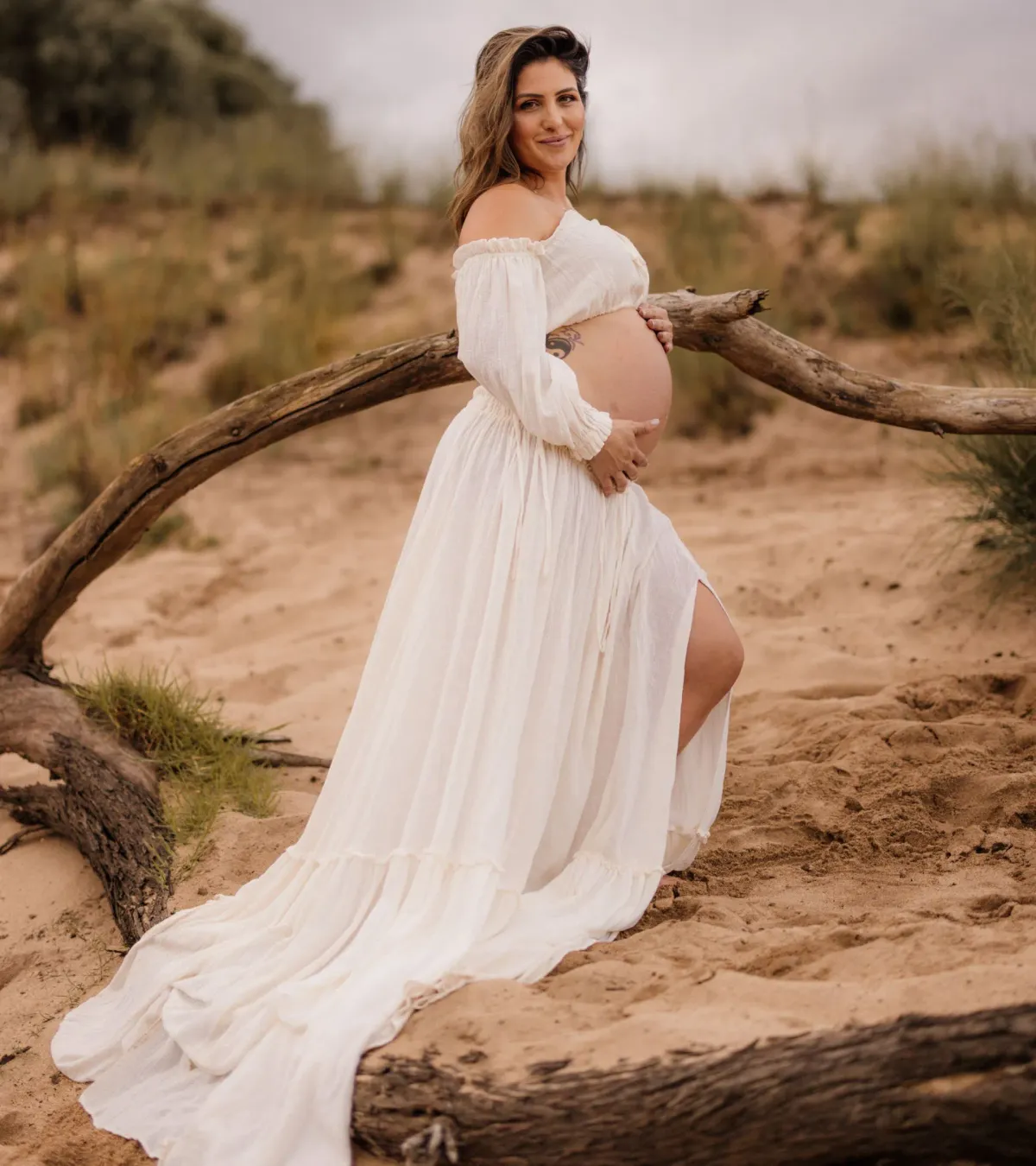 We Are Reclamation There Is Nothing Quite Like You Two Piece Ivory Gown One Size - Image 6