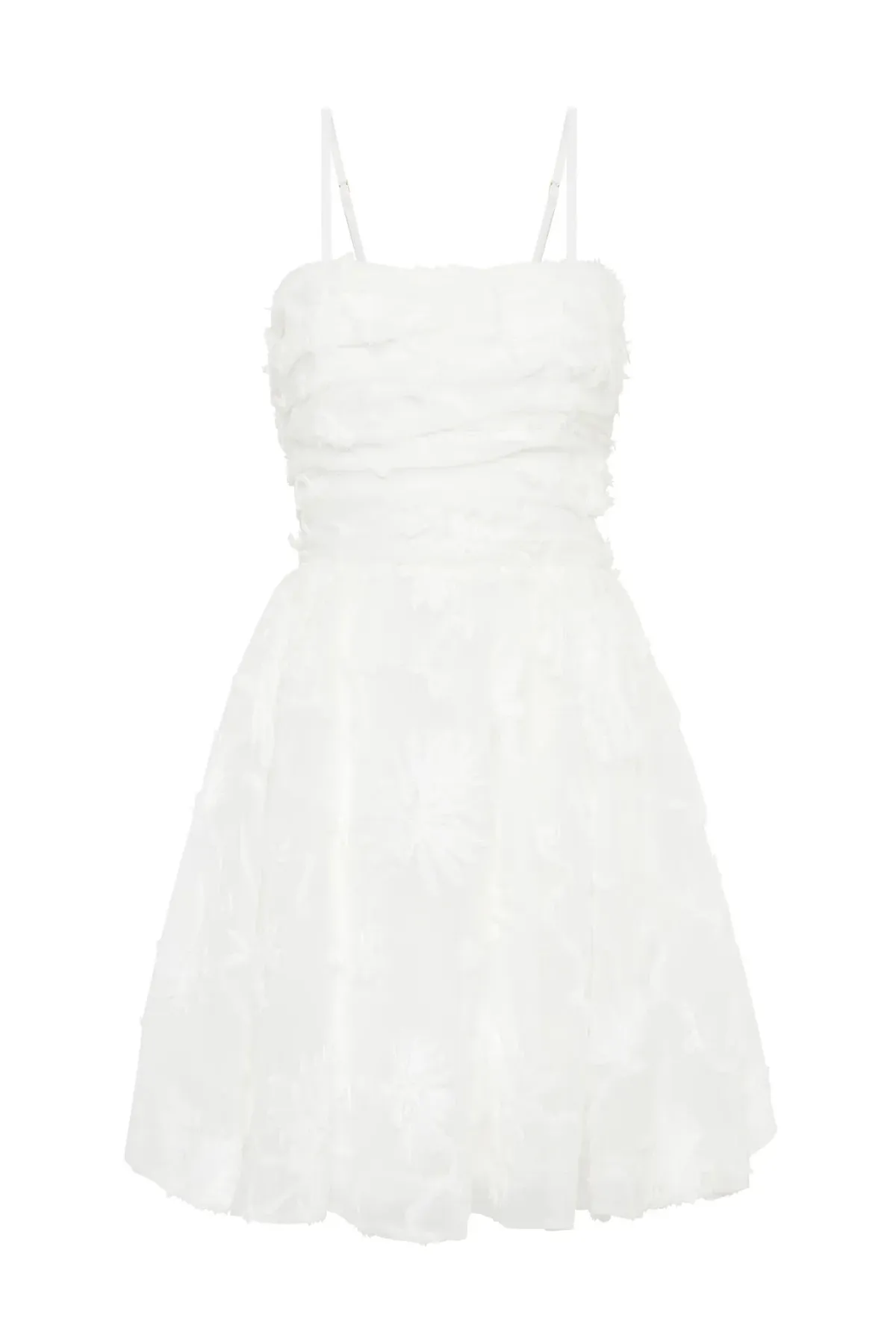 Aje Evangeline Mini Dress Ivory Size 8 - Image 4