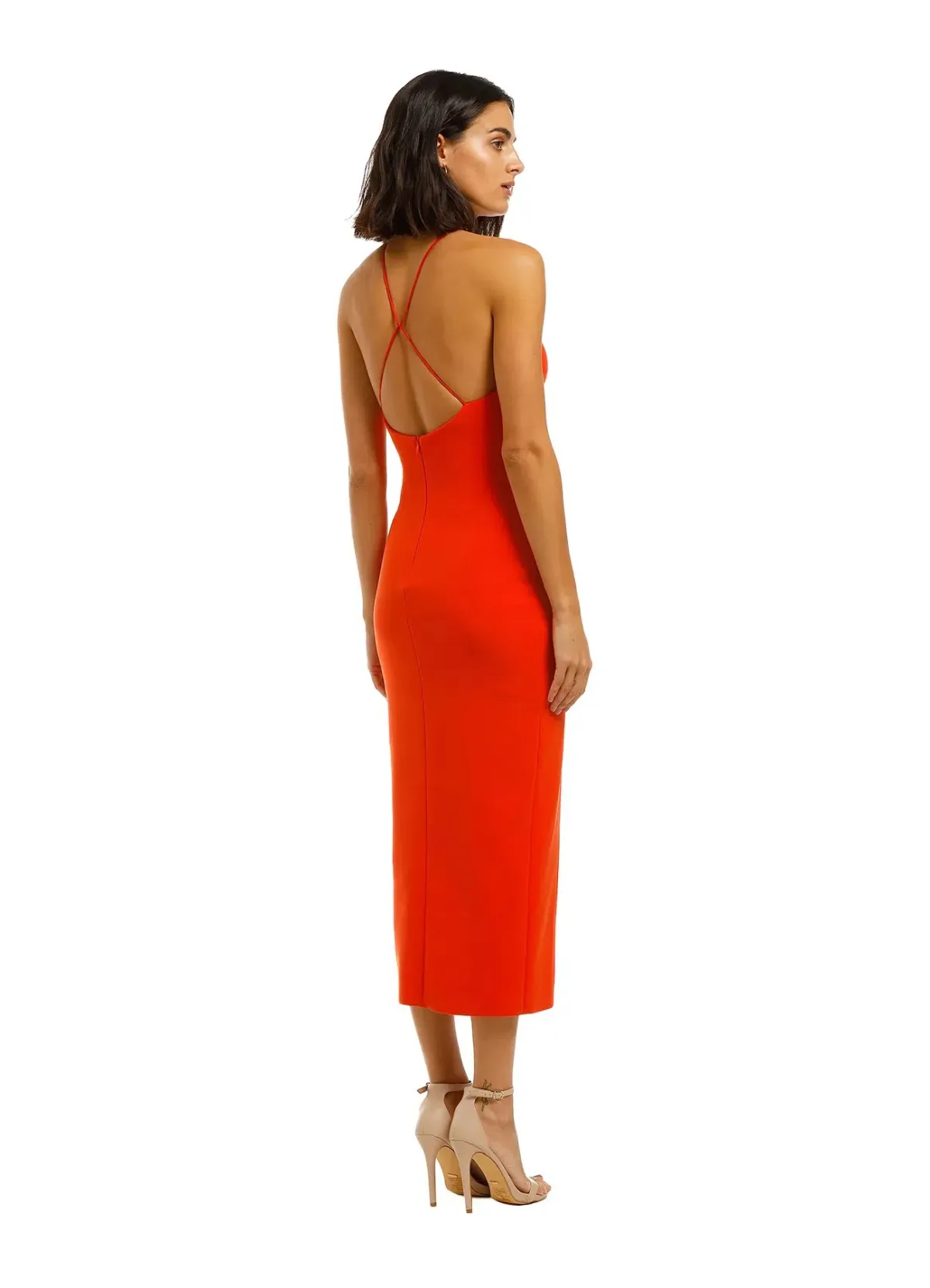 Bec & Bridge Candy Midi Dress Chilli Size AU 6 - Image 2
