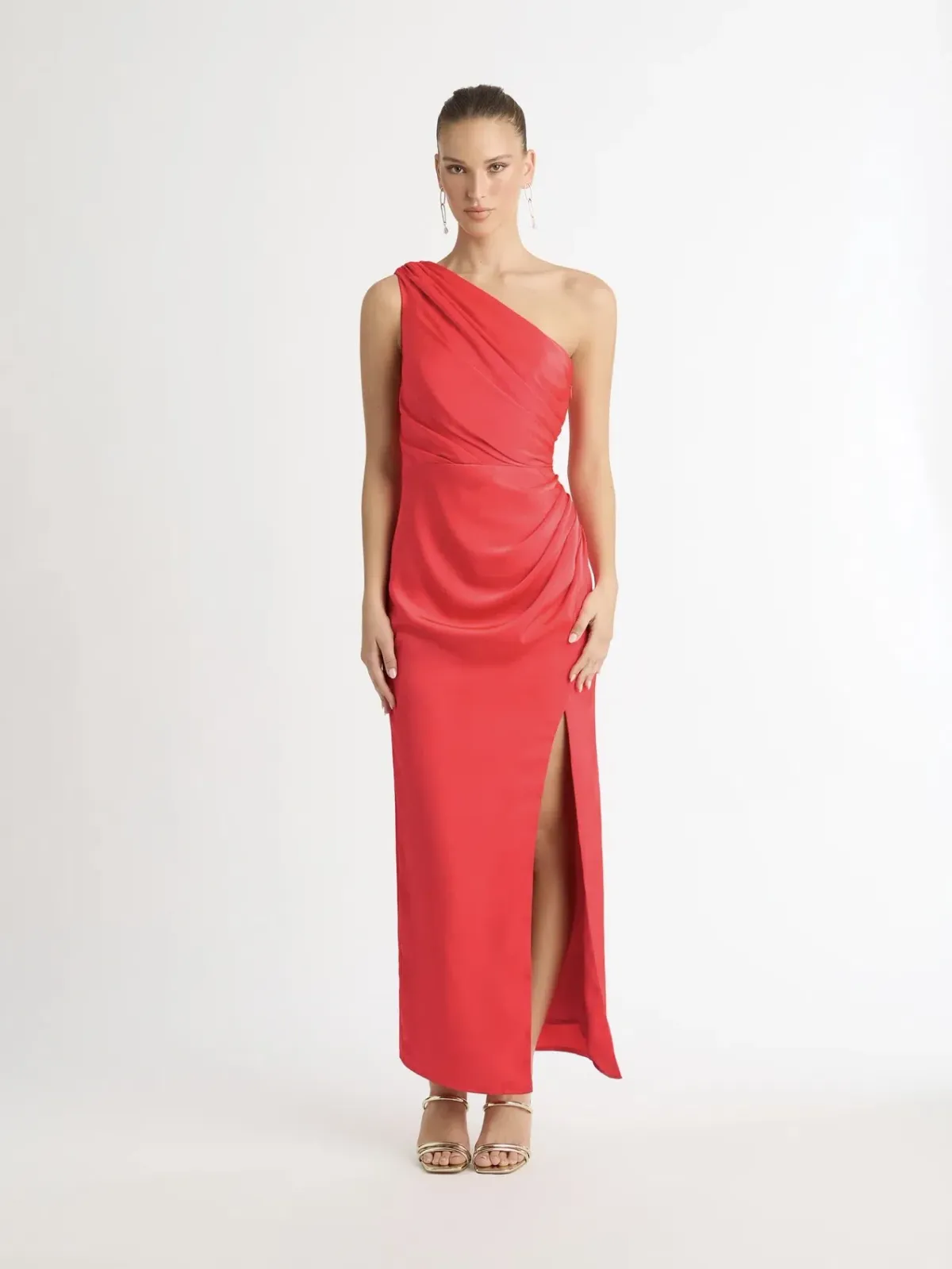 Sheike Glamour Maxi Dress Red Size 16 - Image 3