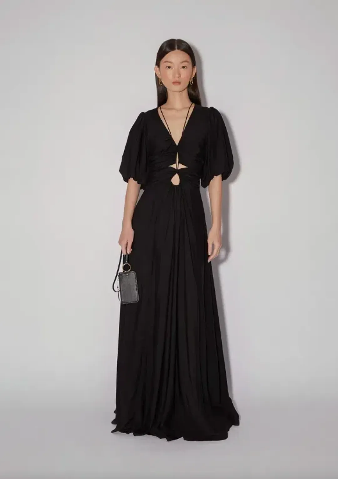 Magali Pascal The Pallida Maxi Dress Black Size 12  for rent on The Volte - main image