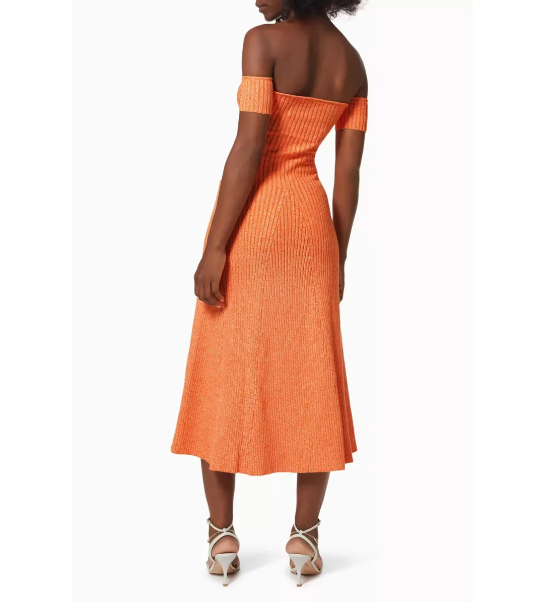 Anna Quan Valerie Off-shoulder Dress In Orange Size 6 for rent on The Volte - main image