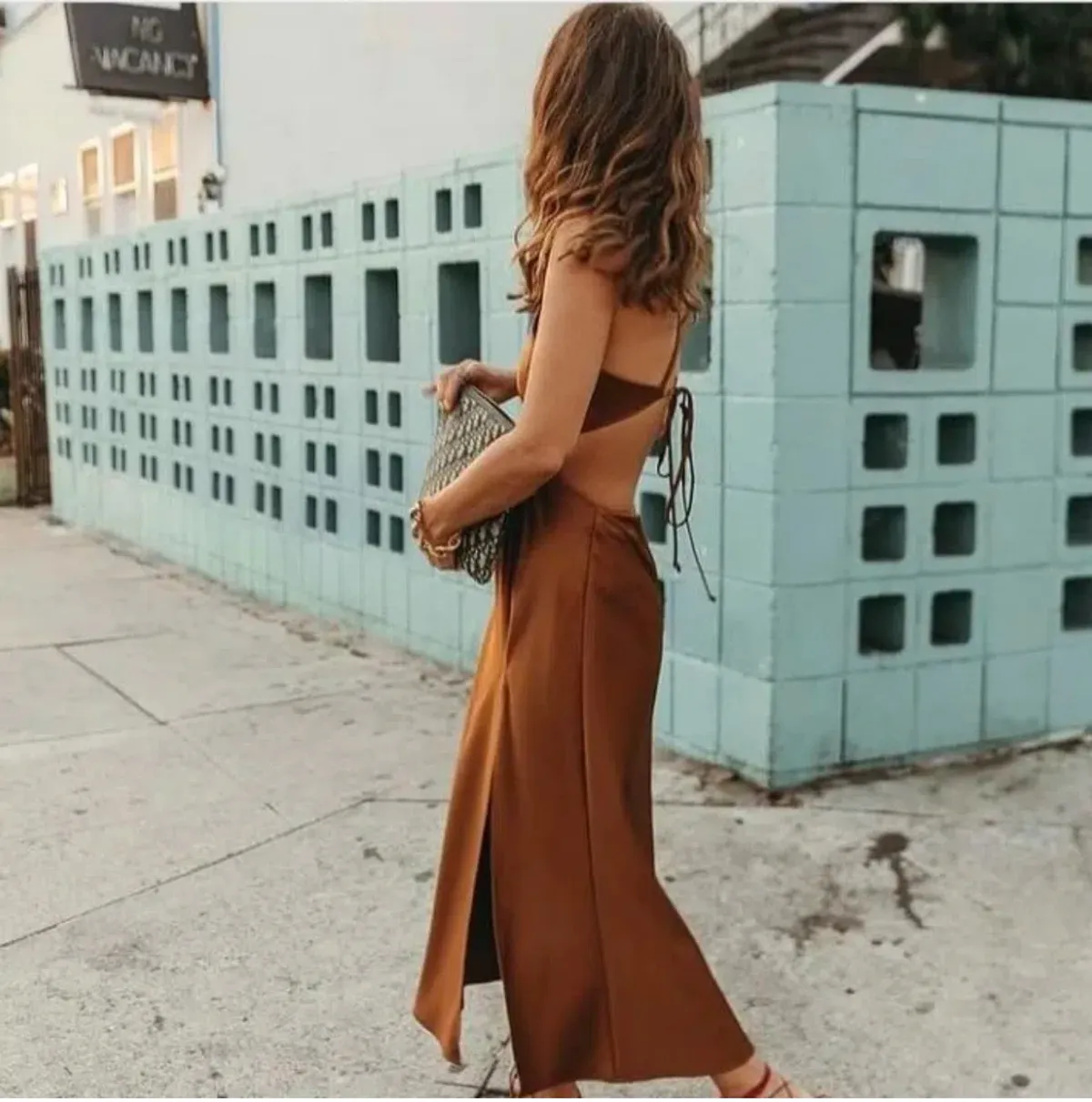 LPA the Label  Imani Dress In Brown Size XS/Au 6  - Image 3