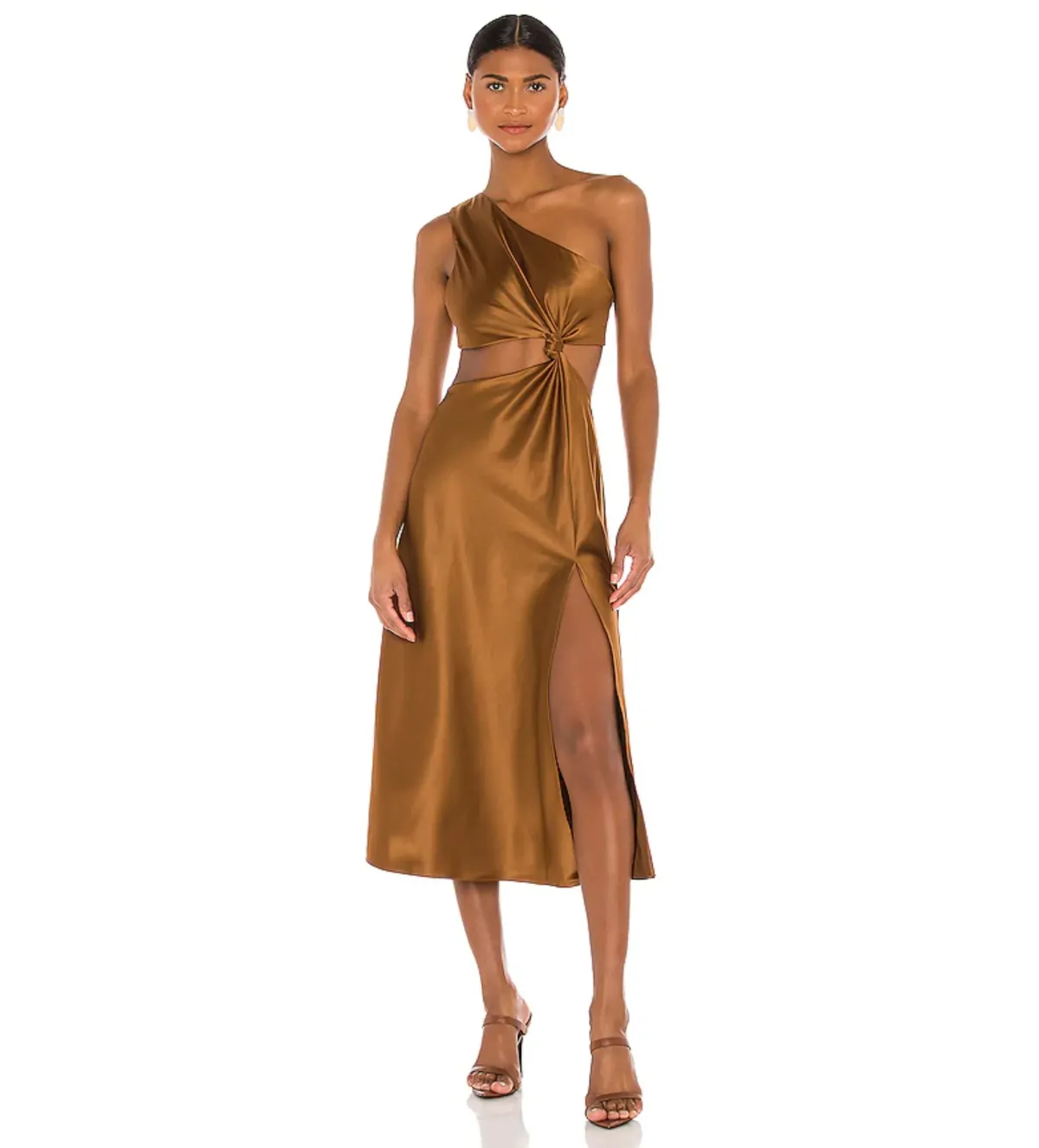 LPA the Label  Imani Dress In Brown Size XS/Au 6  - Image 1