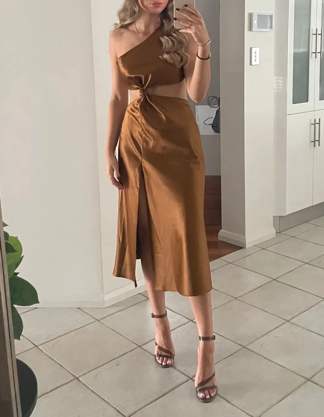 LPA the Label  Imani Dress In Brown Size XS/Au 6  for rent on The Volte - main image