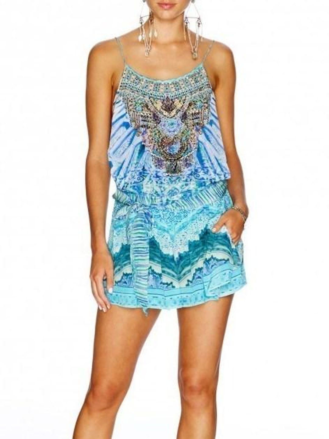 Camilla Topkapi Sky Playsuit Size 1 for rent on The Volte - main image
