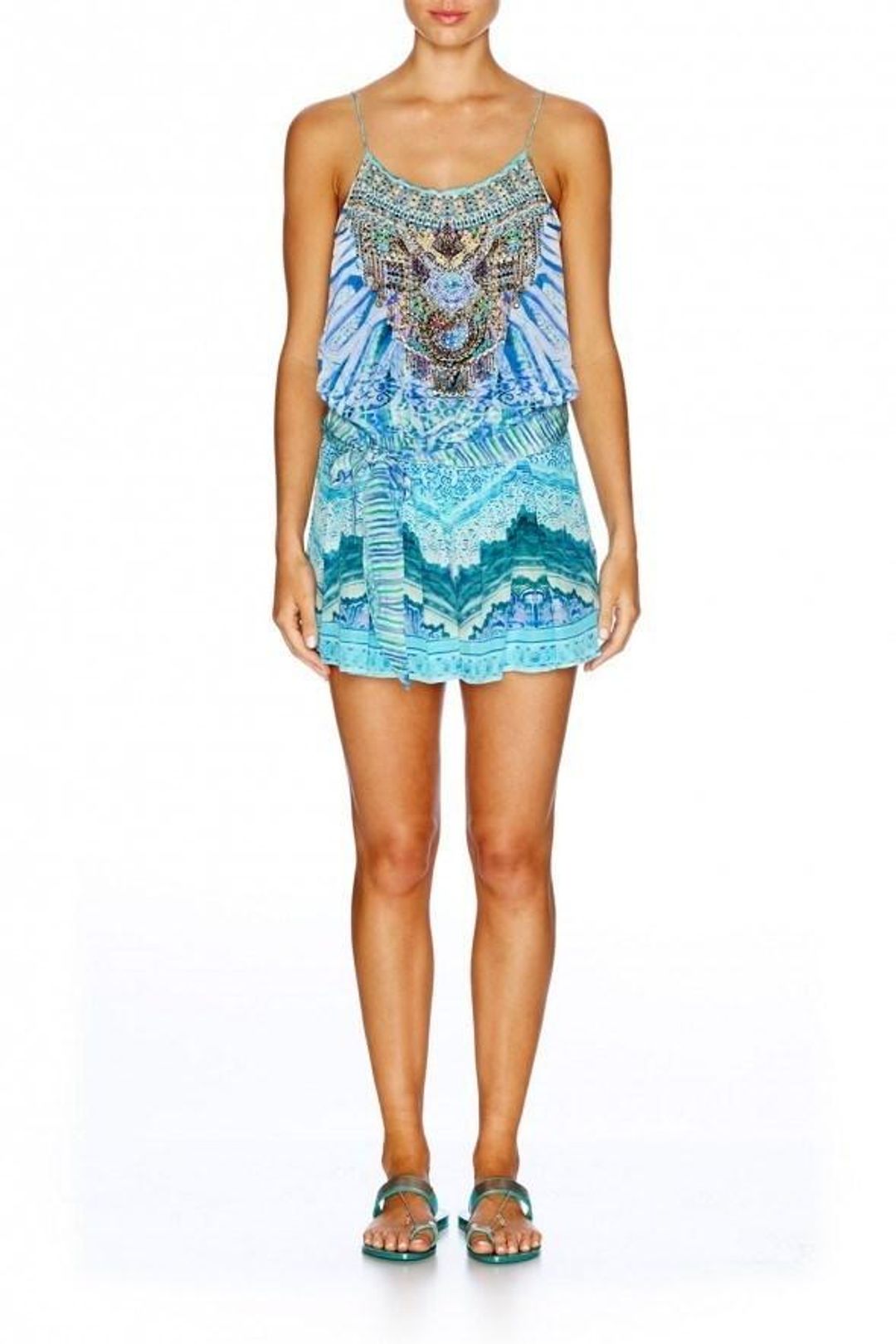 Camilla Topkapi Sky Playsuit Size 1 for rent on The Volte - main image