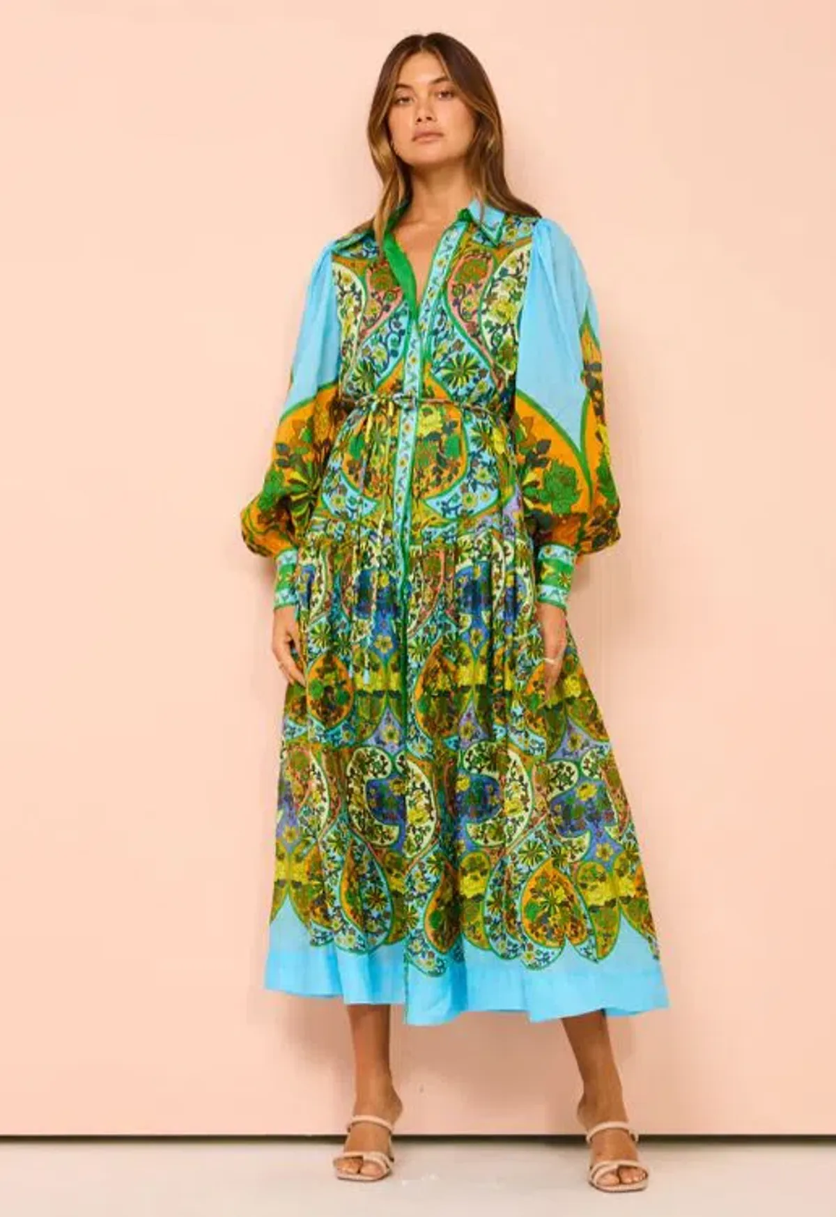 Alemais Sofie Shirtdress Multi Size 14 - Image 4