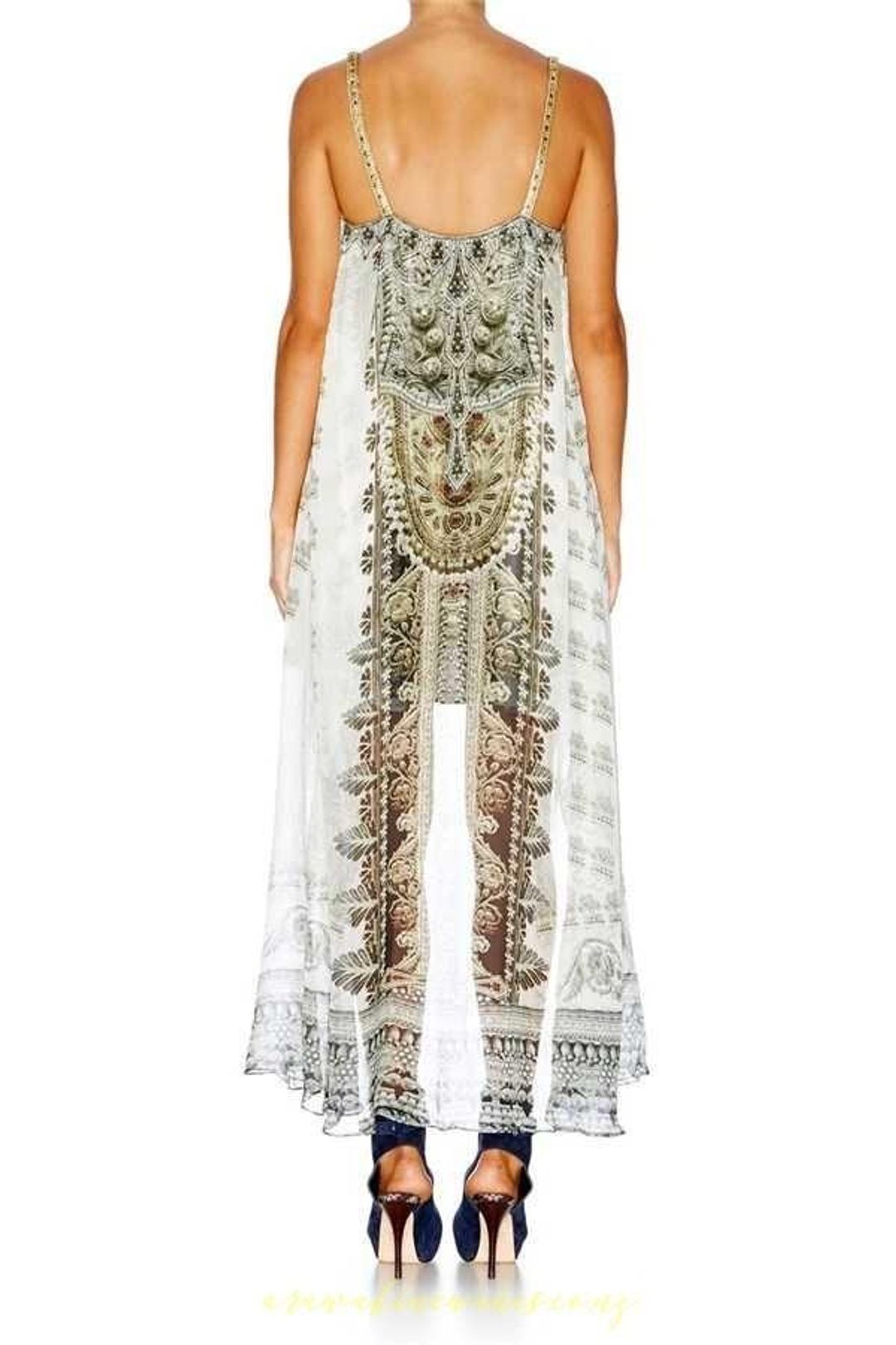 Camilla Coats Of Light Overlay Mini Dress Size 8 for rent on The Volte - main image