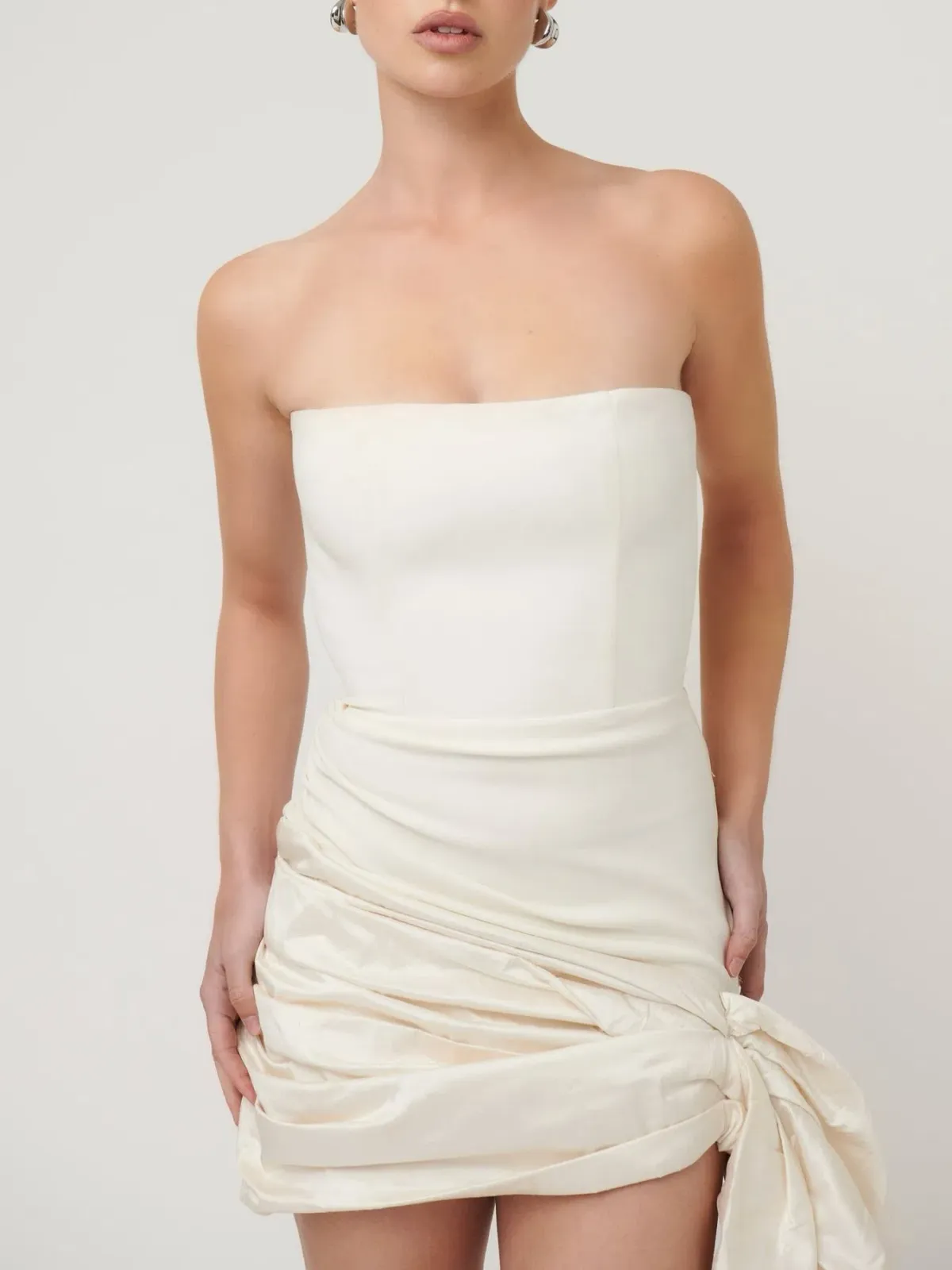Effie Kats Nadia Mini Dress Ivory Size 12 - Image 2