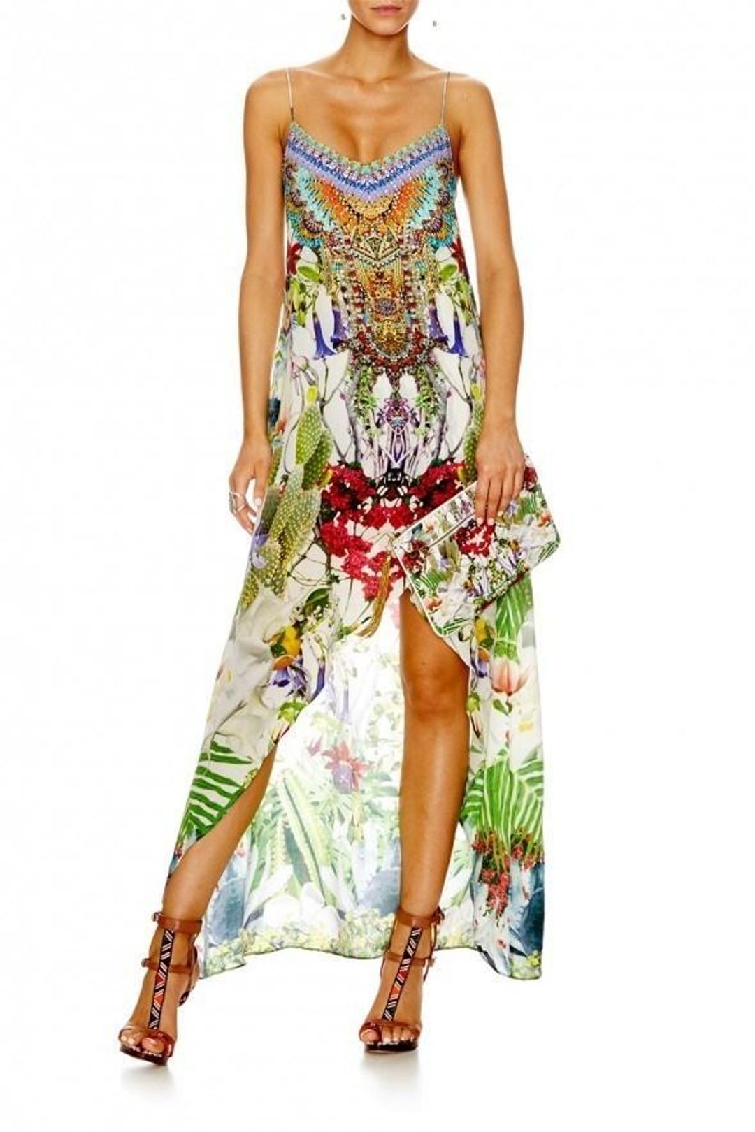 Camilla Exotic Hypnotic Shoestring Double Layer Dress Size 8 for rent on The Volte - main image