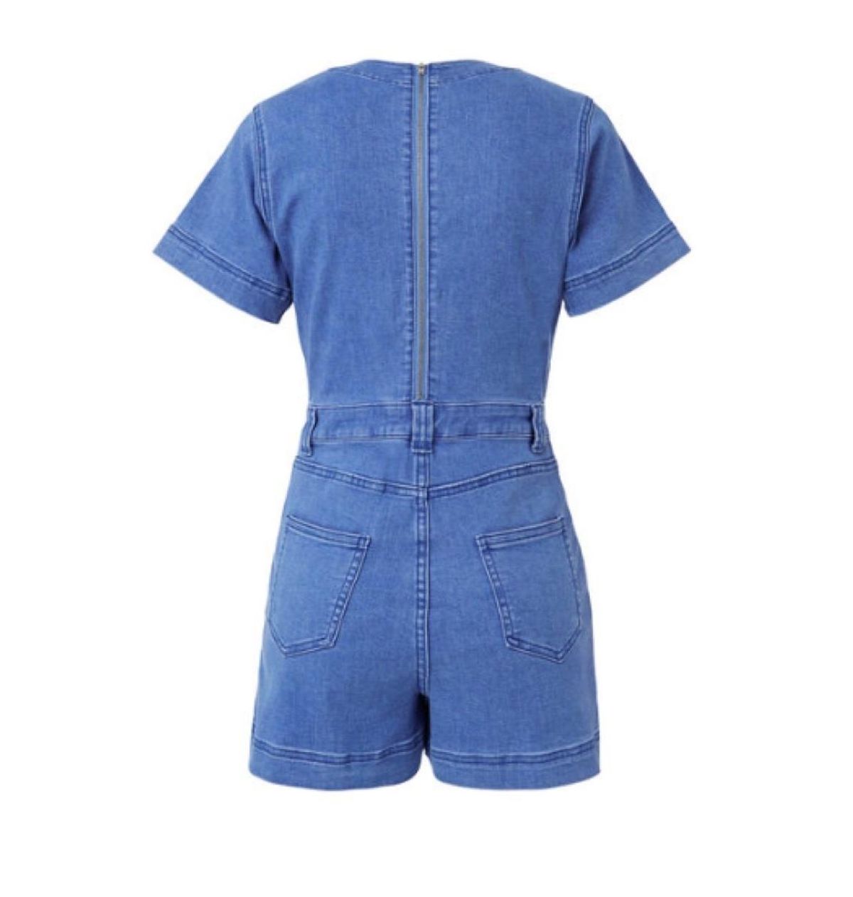 Seed Heritage Bow Denim Romper Blue Size AU 6 - Image 4